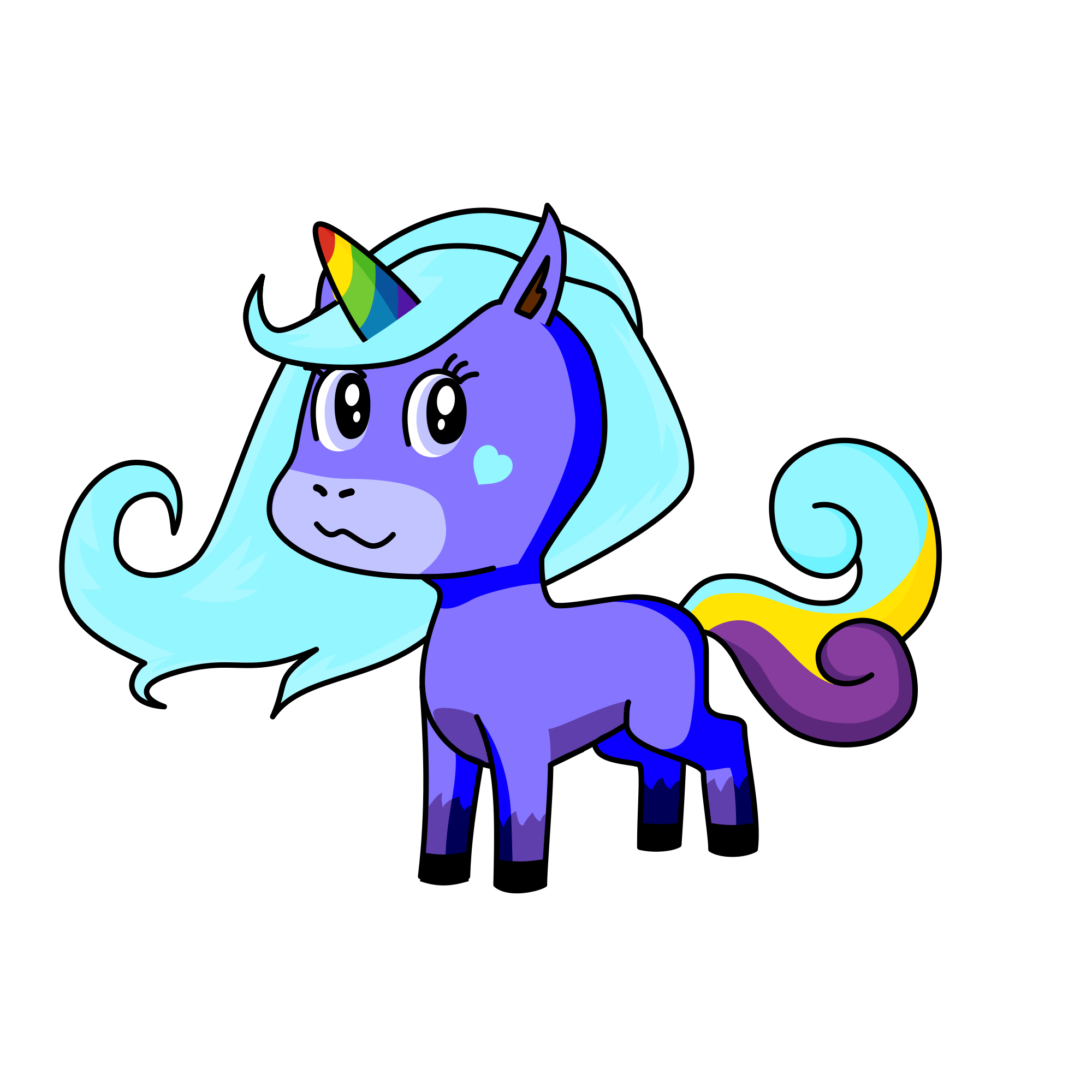 snowy, the unicorn
