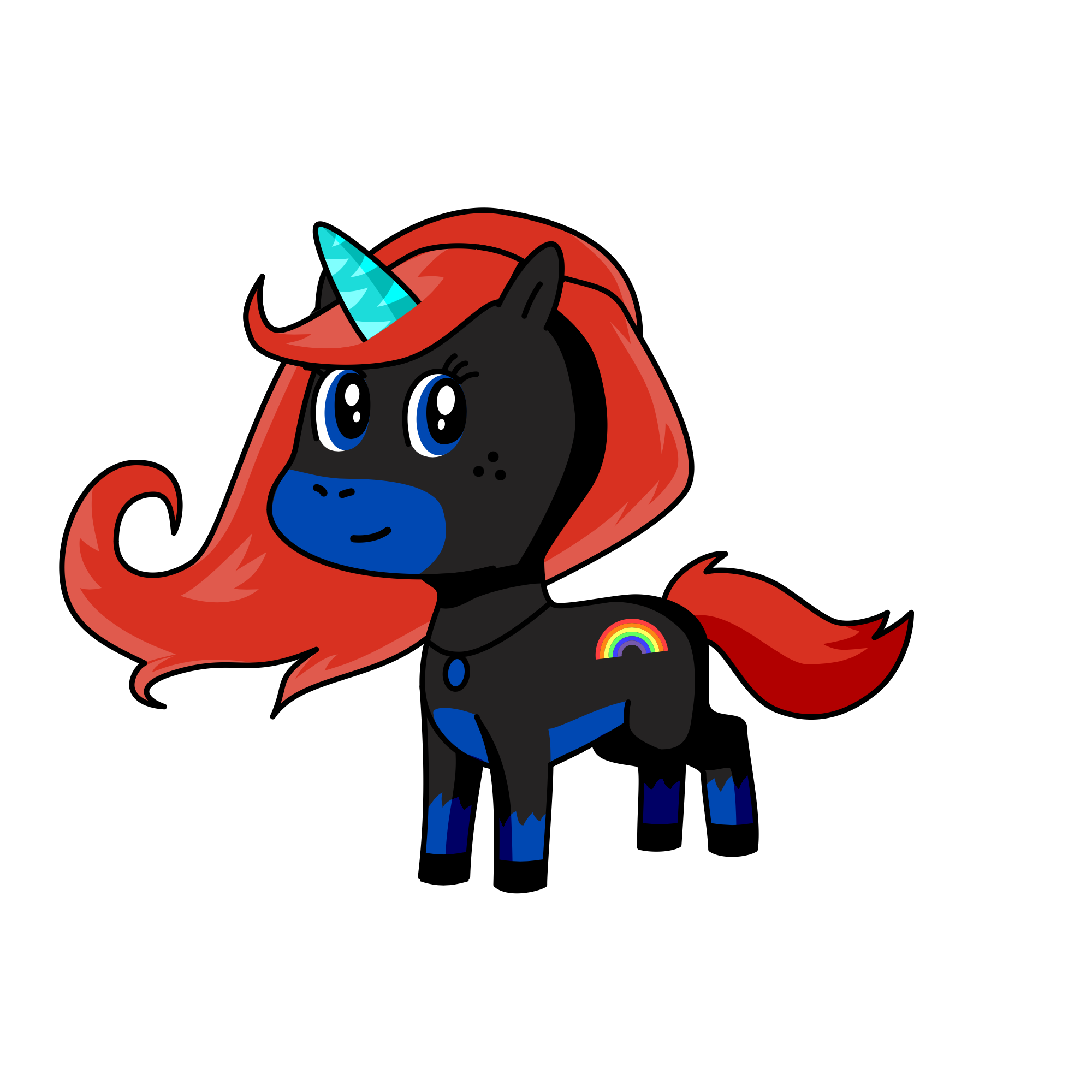 Flame, the unicorn