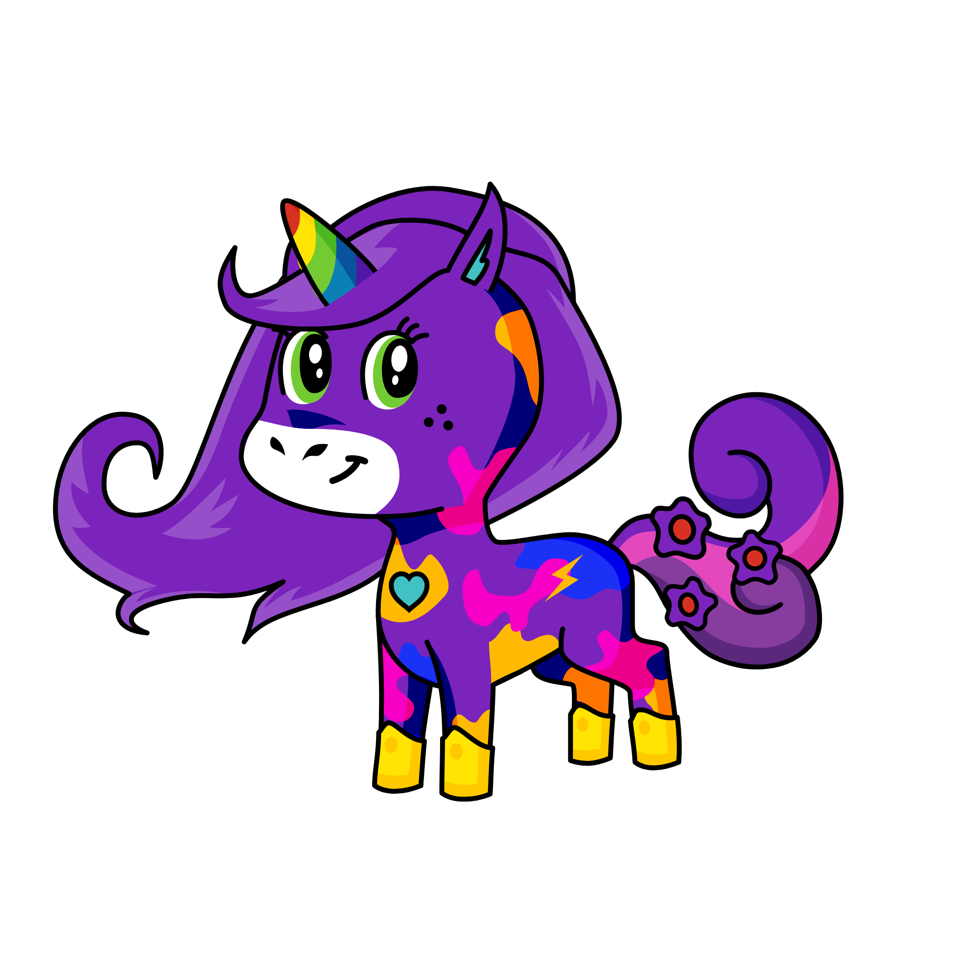 Rainbowcorn, the unicorn