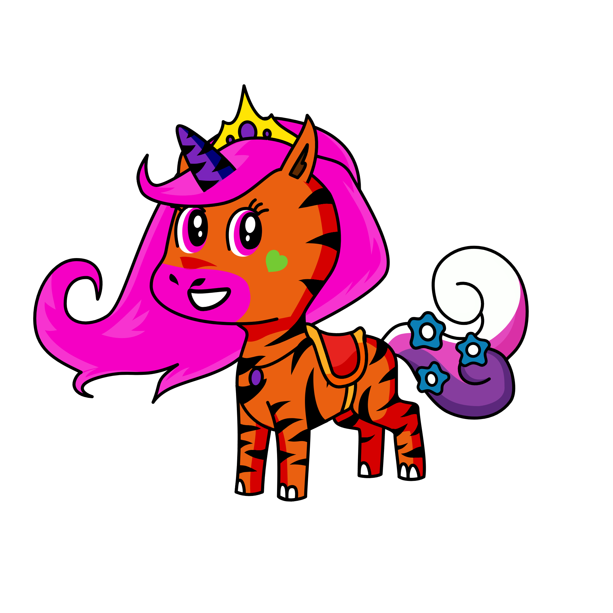 Purple Tigress, the unicorn