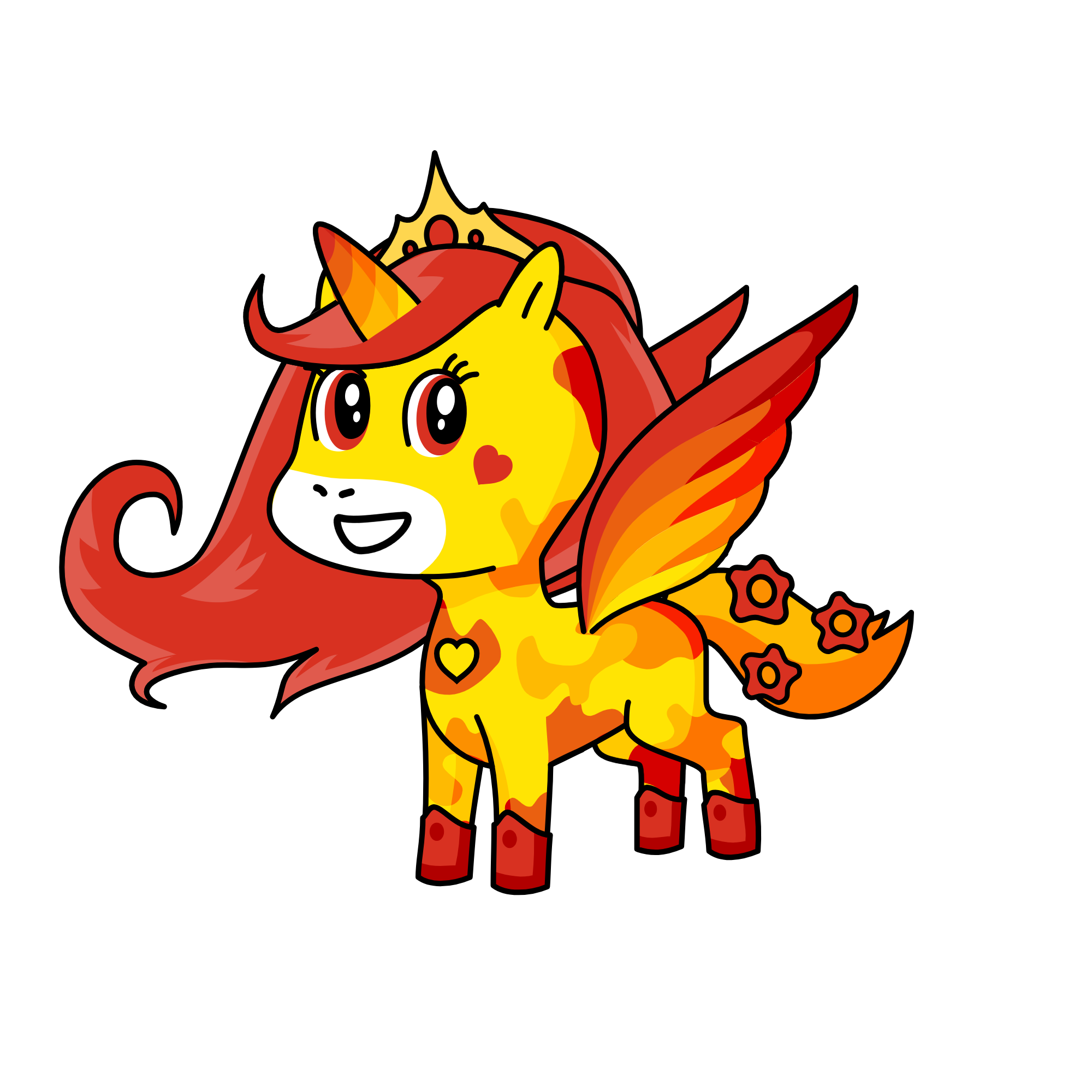 FIRE UNICORN, the unicorn