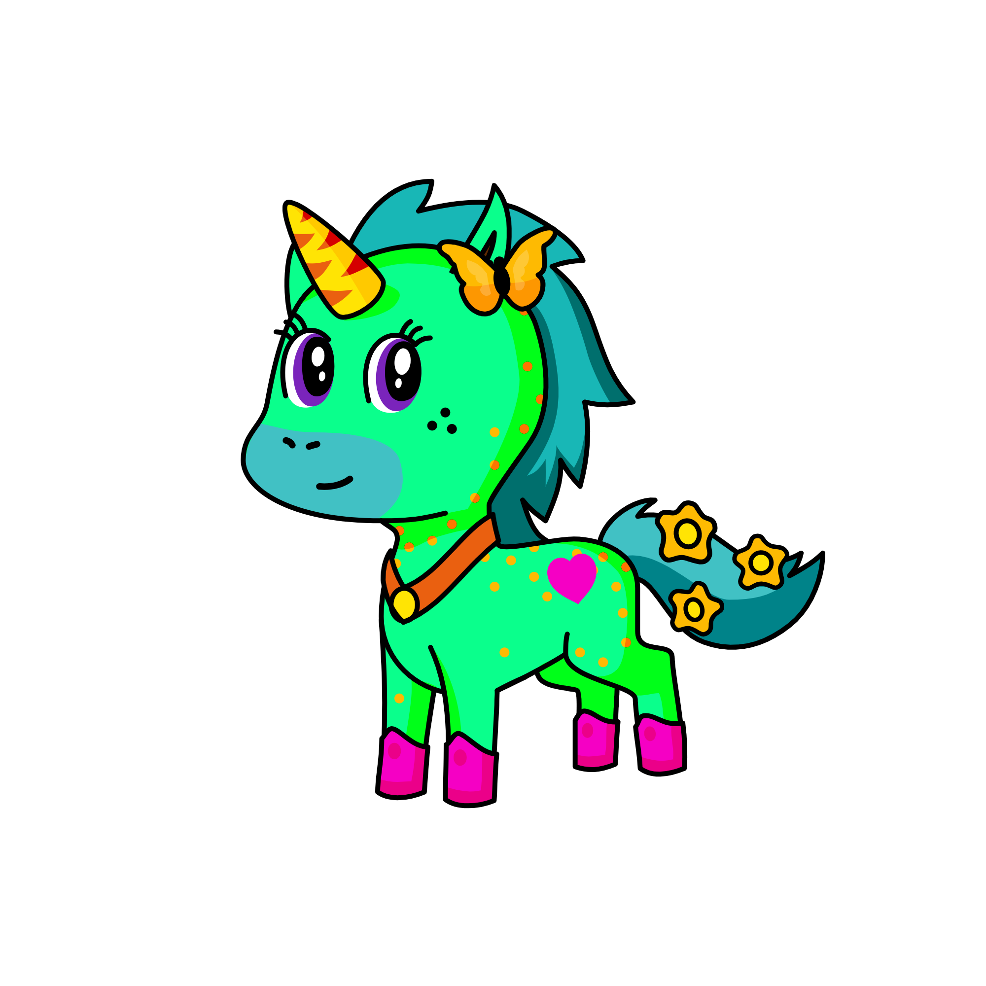 Minty , the unicorn