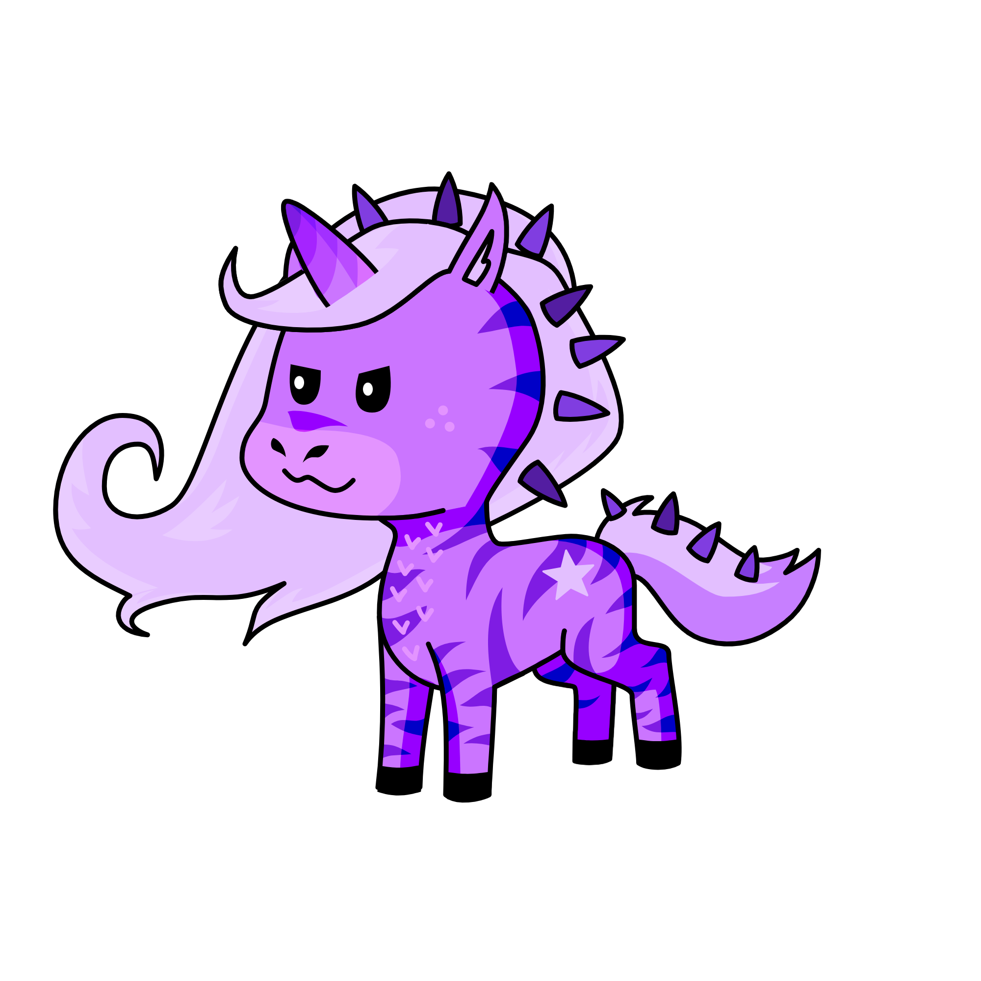 Lavender, the unicorn
