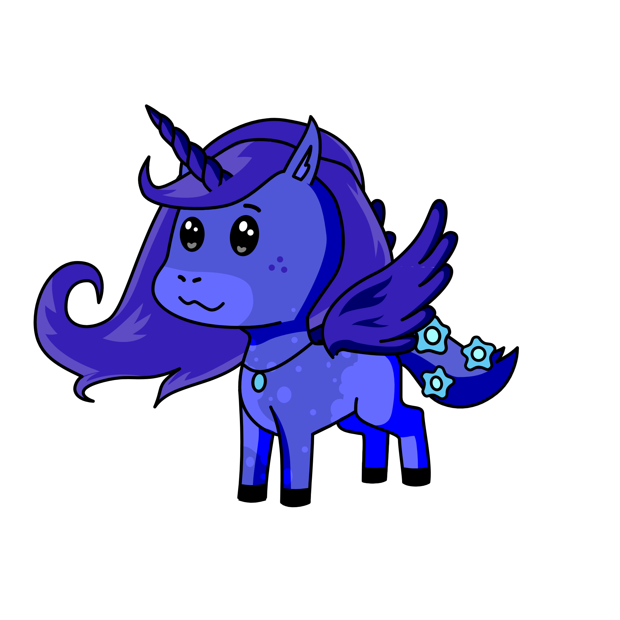 Bluebell, the unicorn