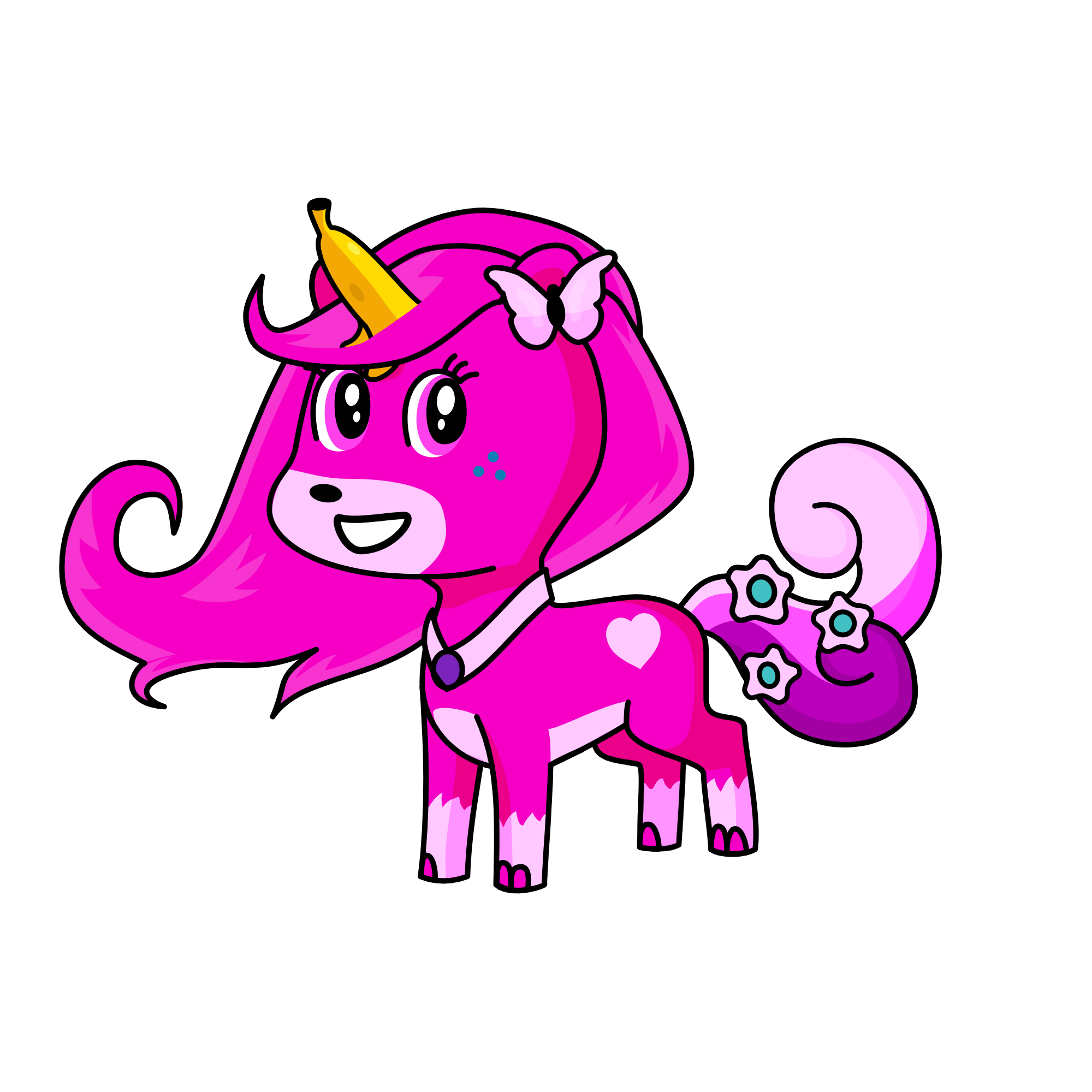 pink, the unicorn