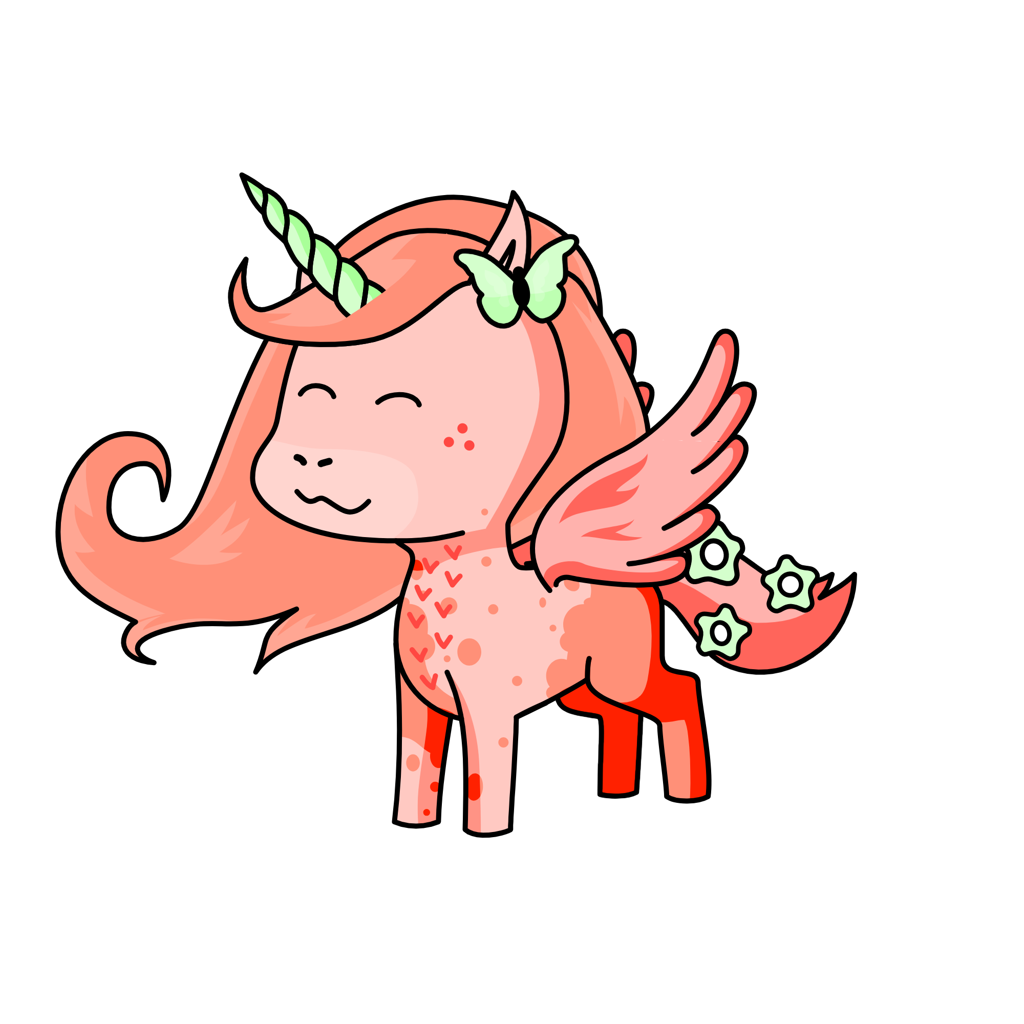 strawberry crap, the unicorn
