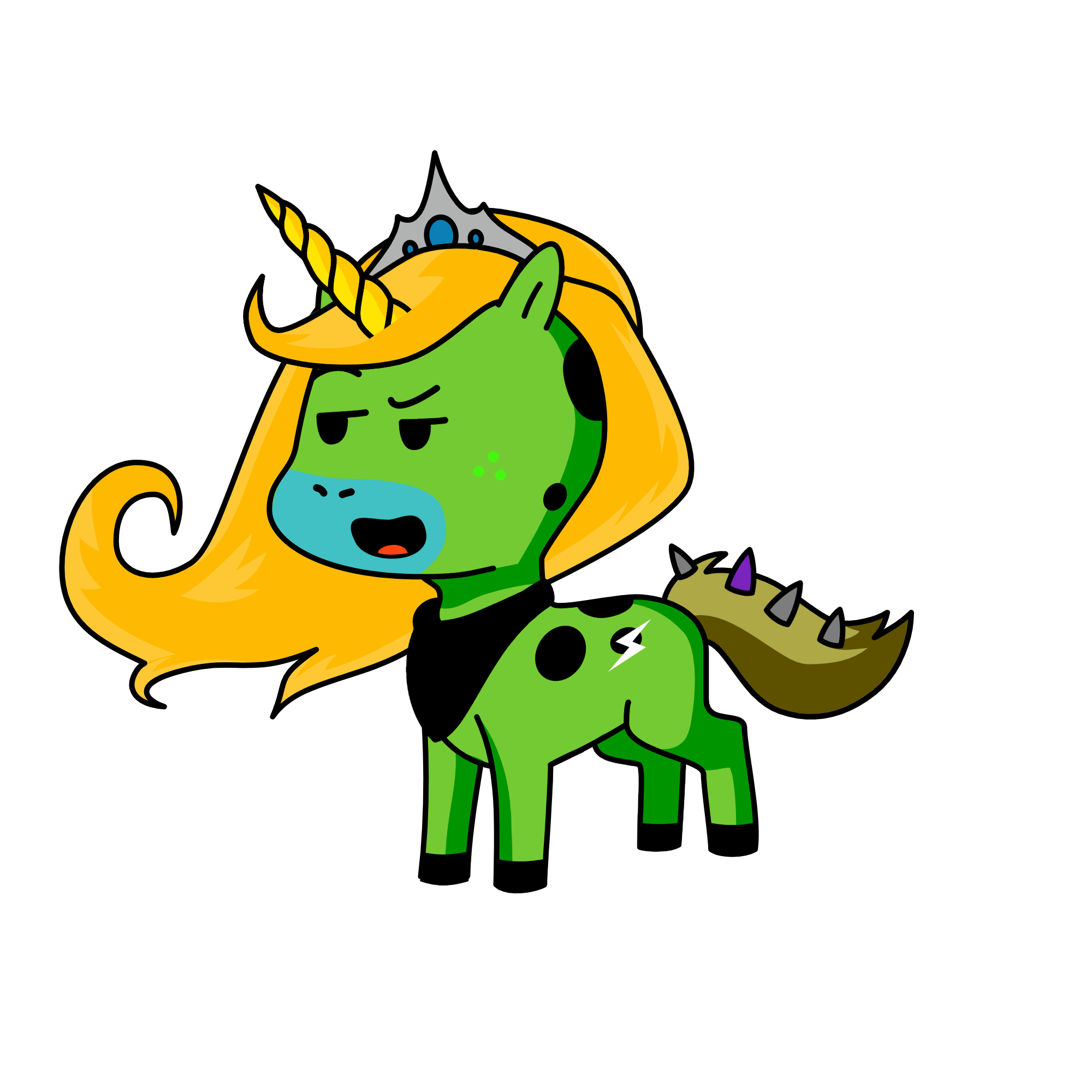 Unazombie queen, the unicorn