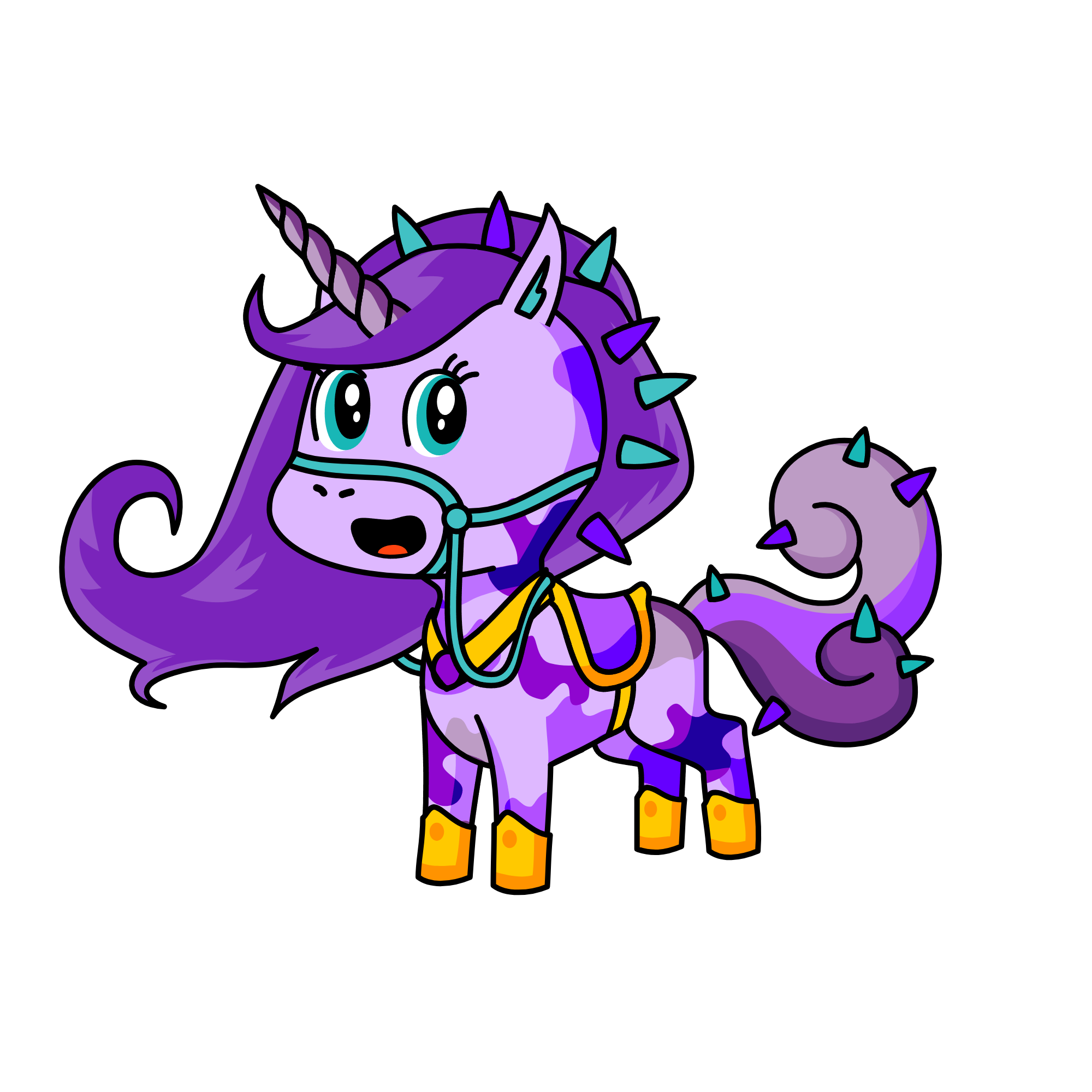 Snow Spike, the unicorn