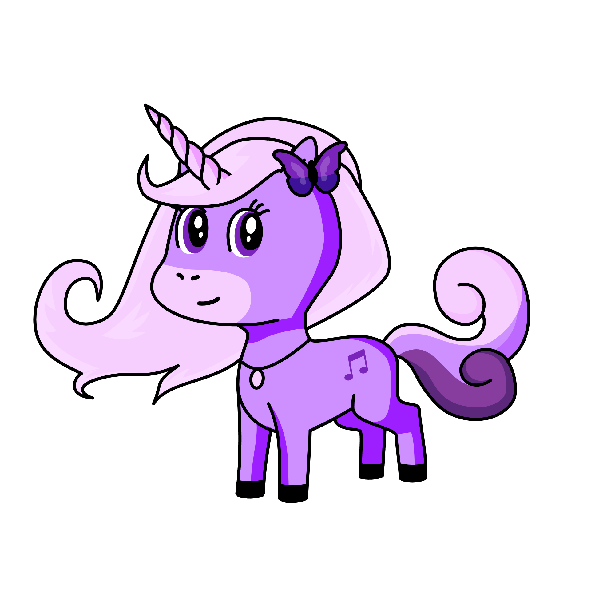 Lavender, the unicorn