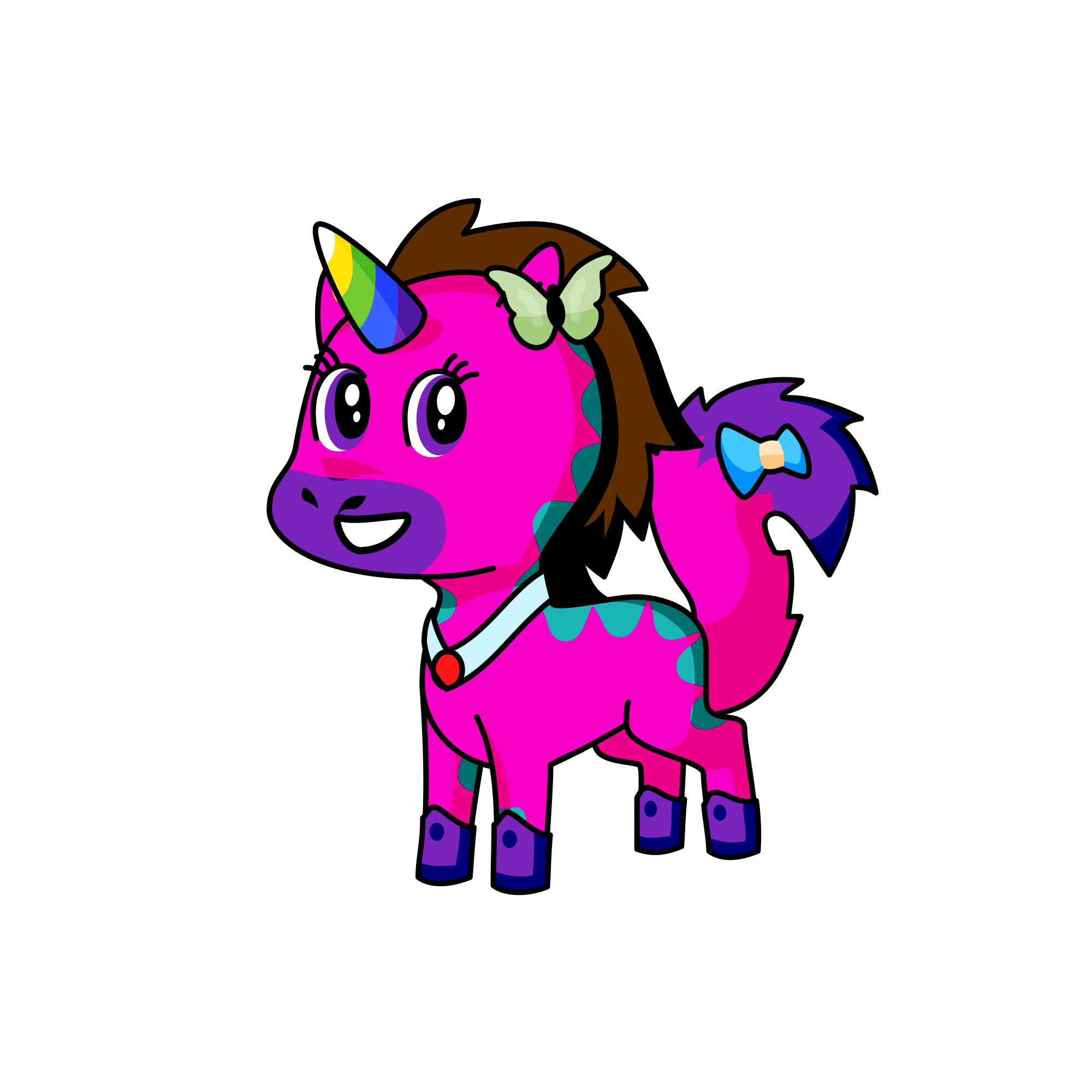 Rainbow , the unicorn
