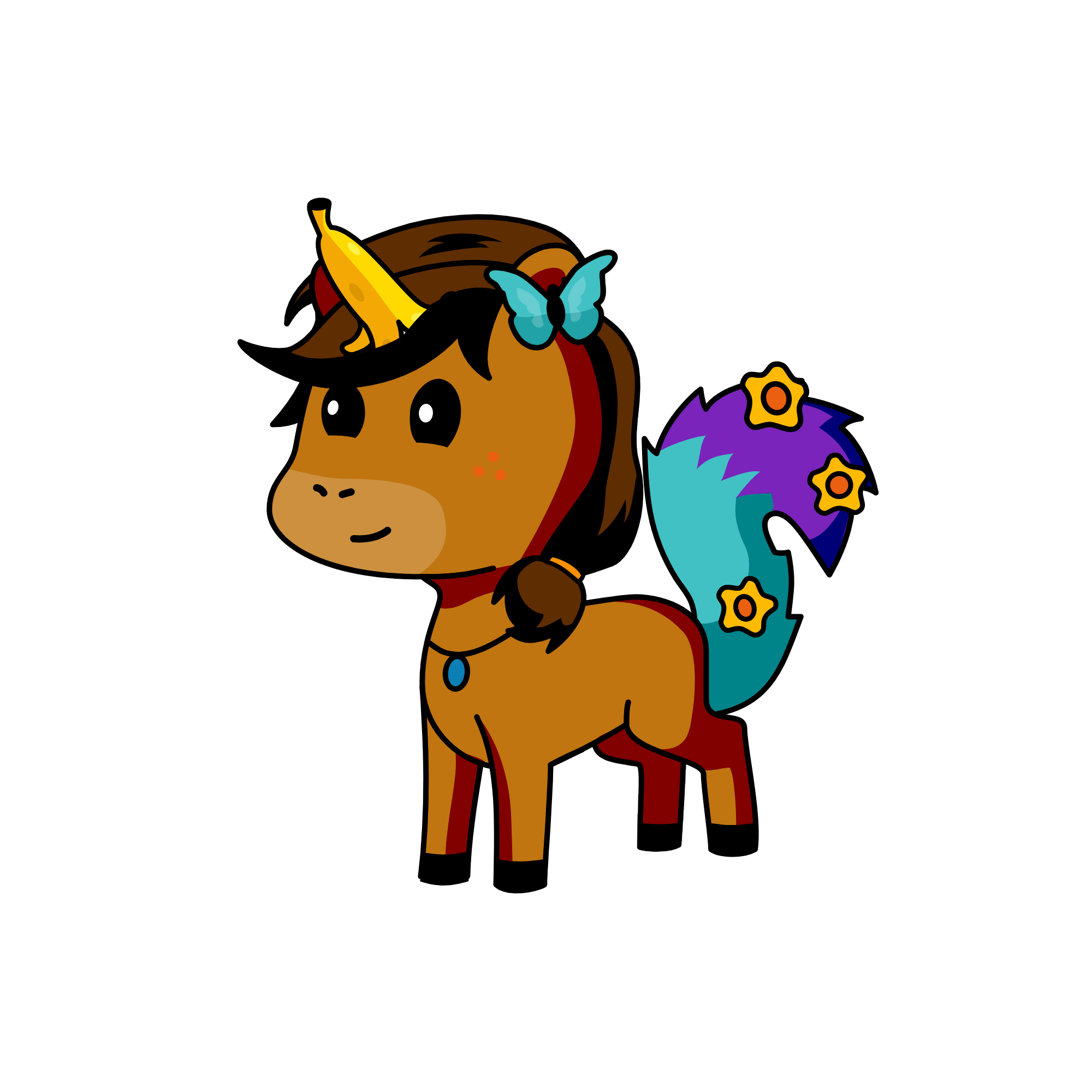 Brownie, the unicorn