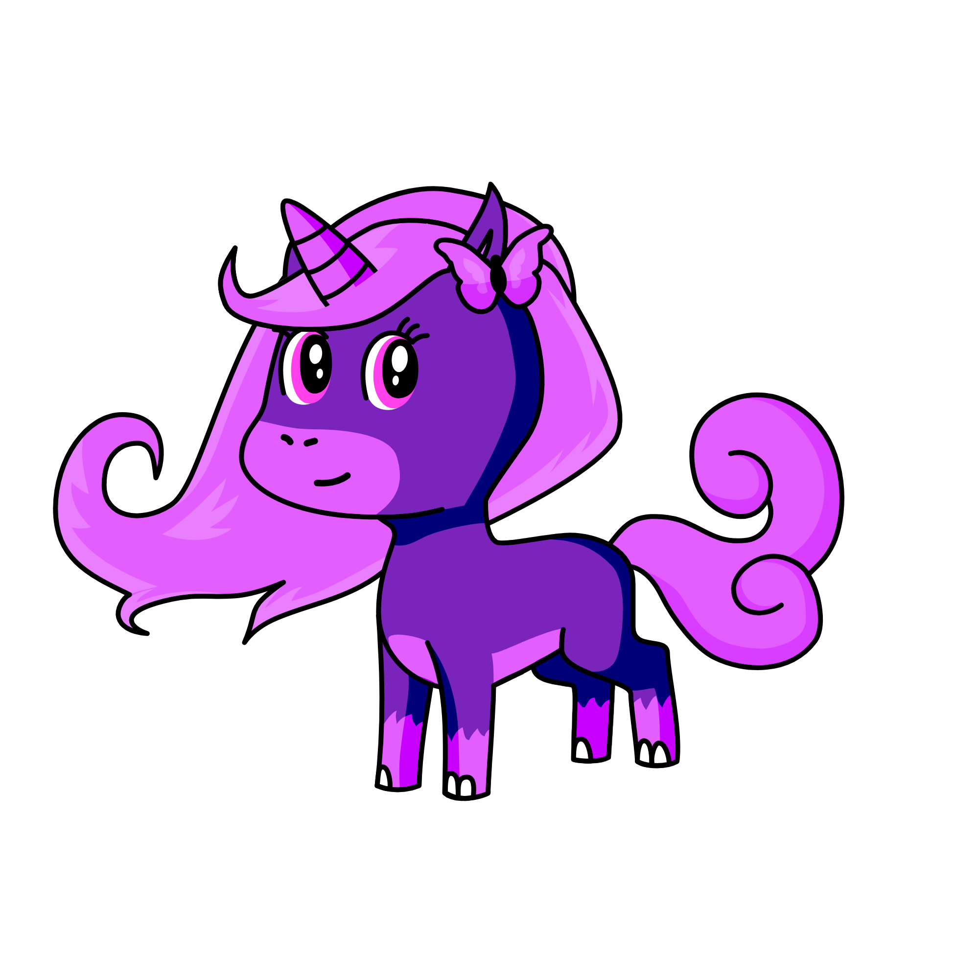 The Purple Unicorn, the unicorn