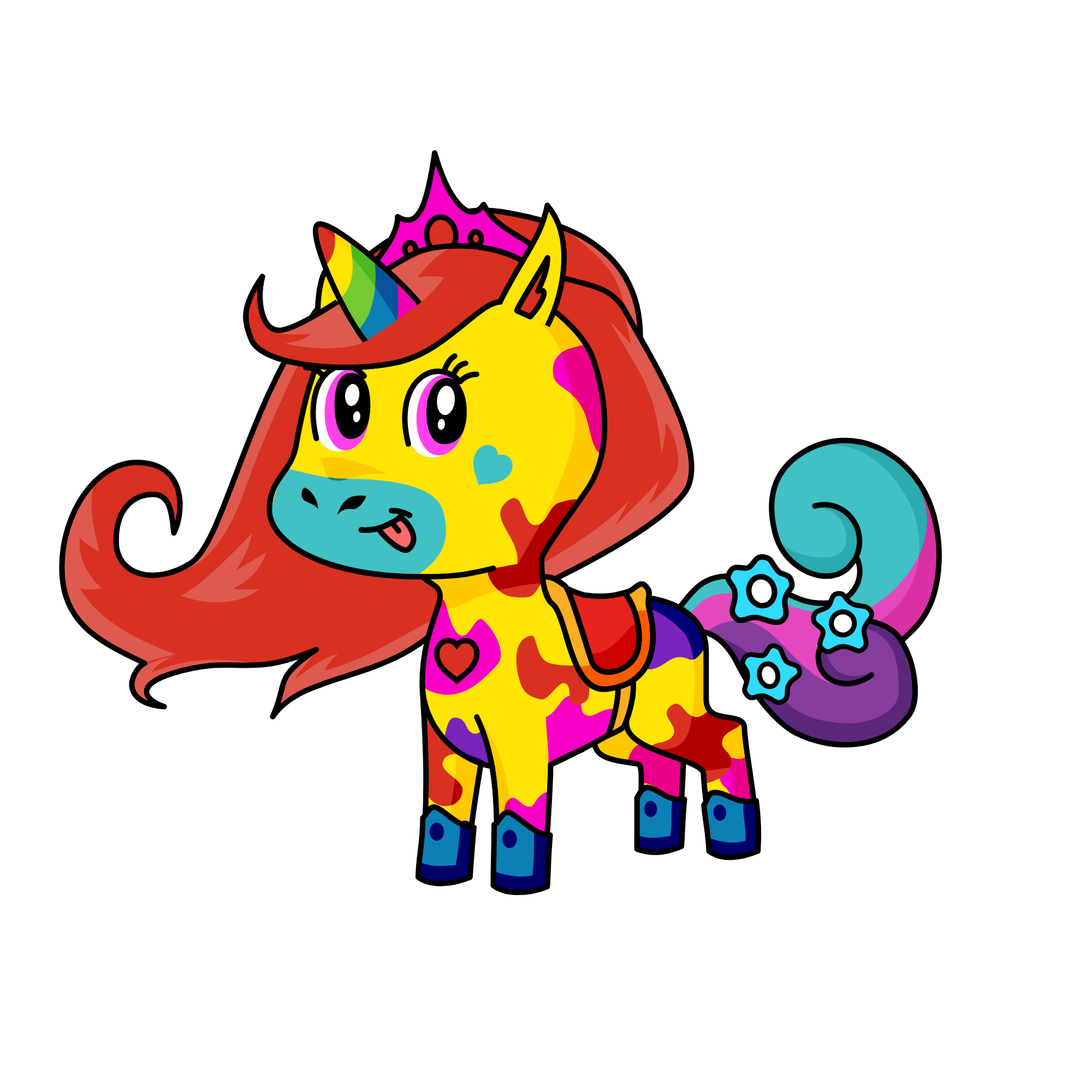 Fluffy, the unicorn