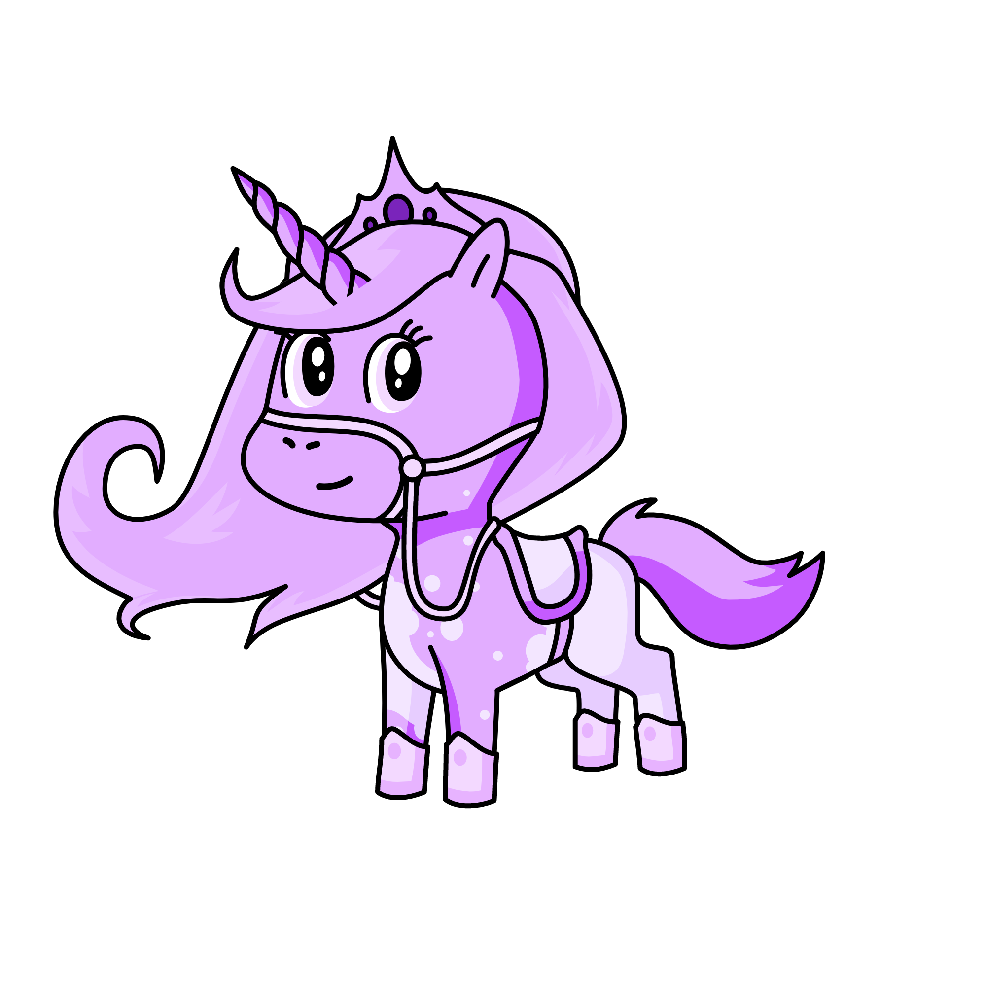 Lavender, the unicorn