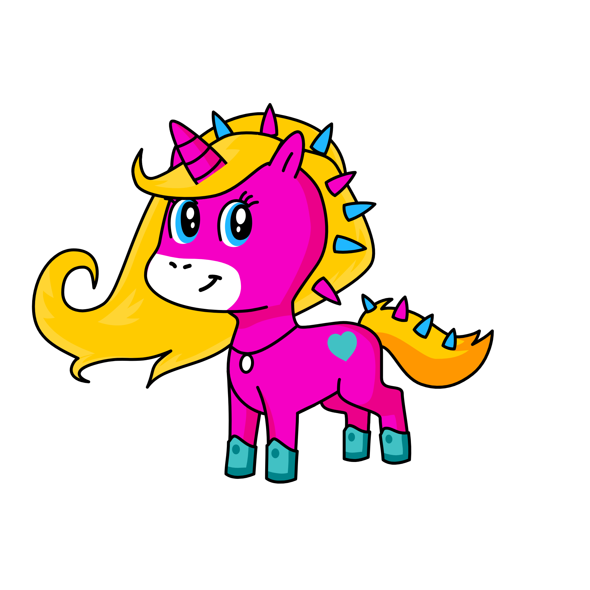 Enid Sinclair, the unicorn