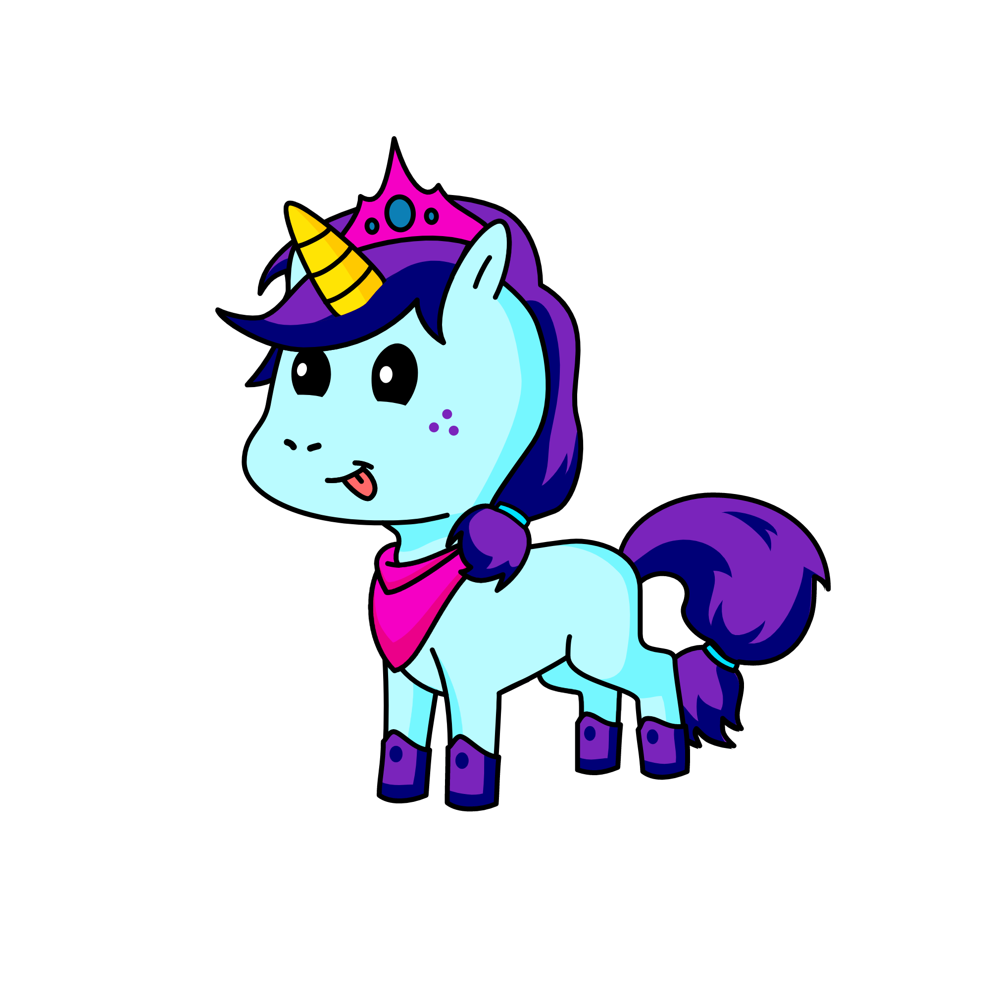 Dance Queen, the unicorn