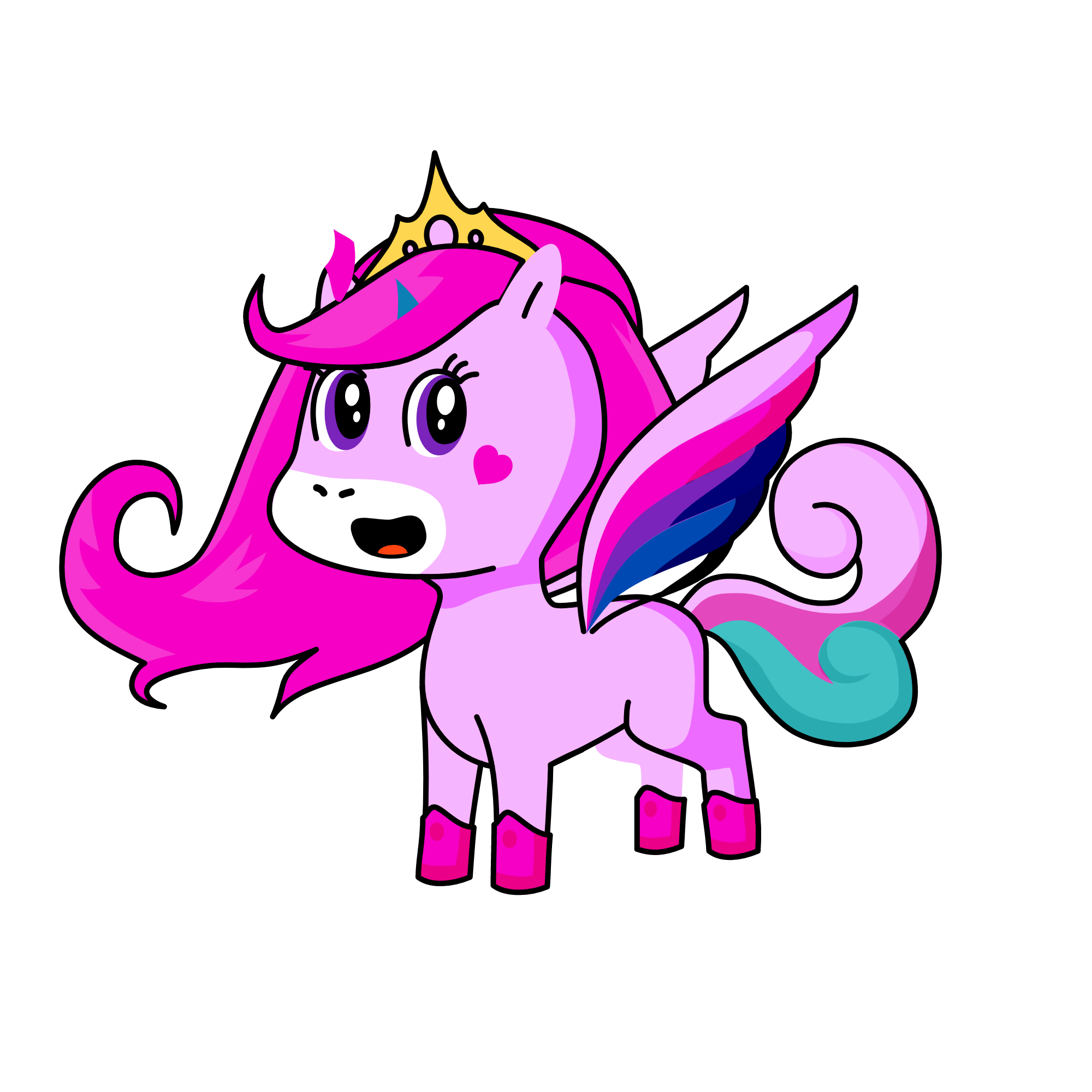 Princess Helga, the unicorn