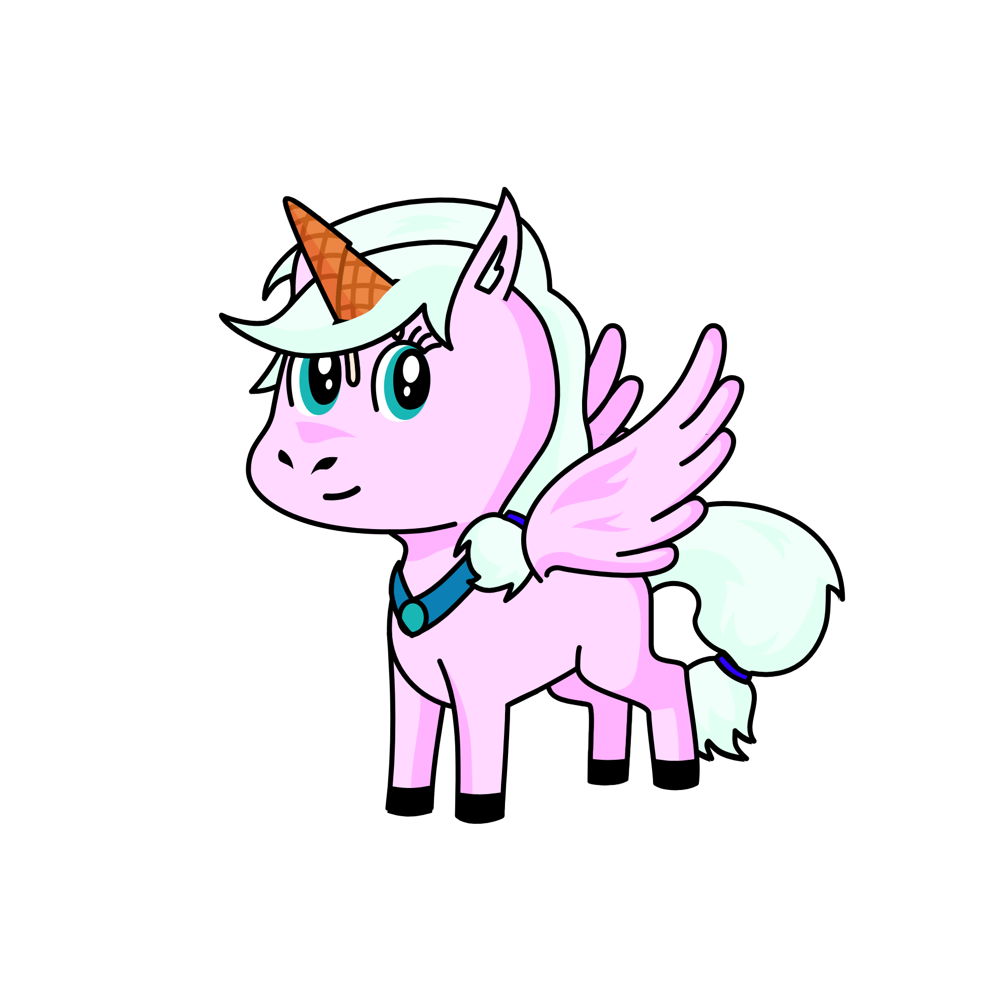 Strawberry, the unicorn