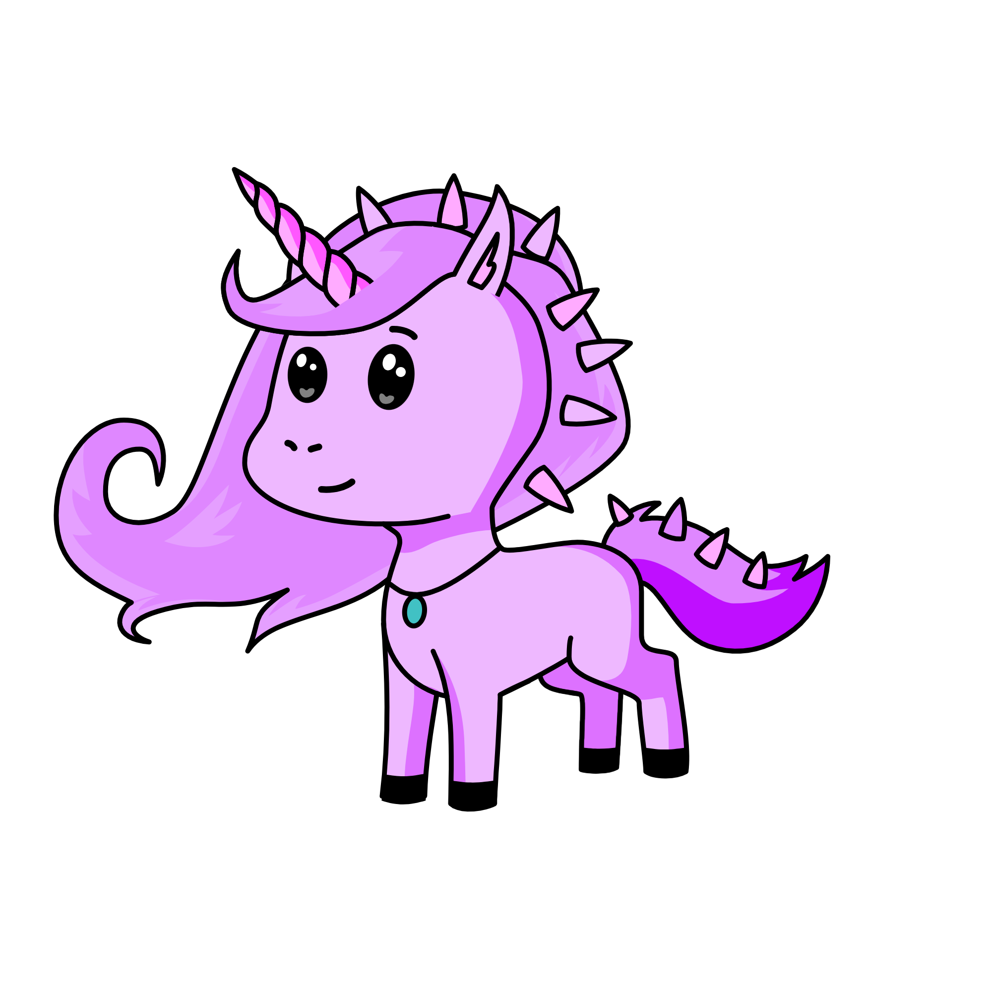 Purple, the unicorn