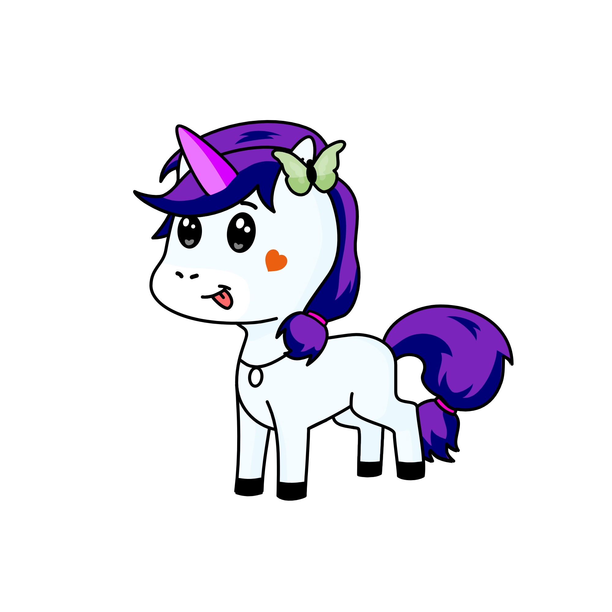 Snow, the unicorn