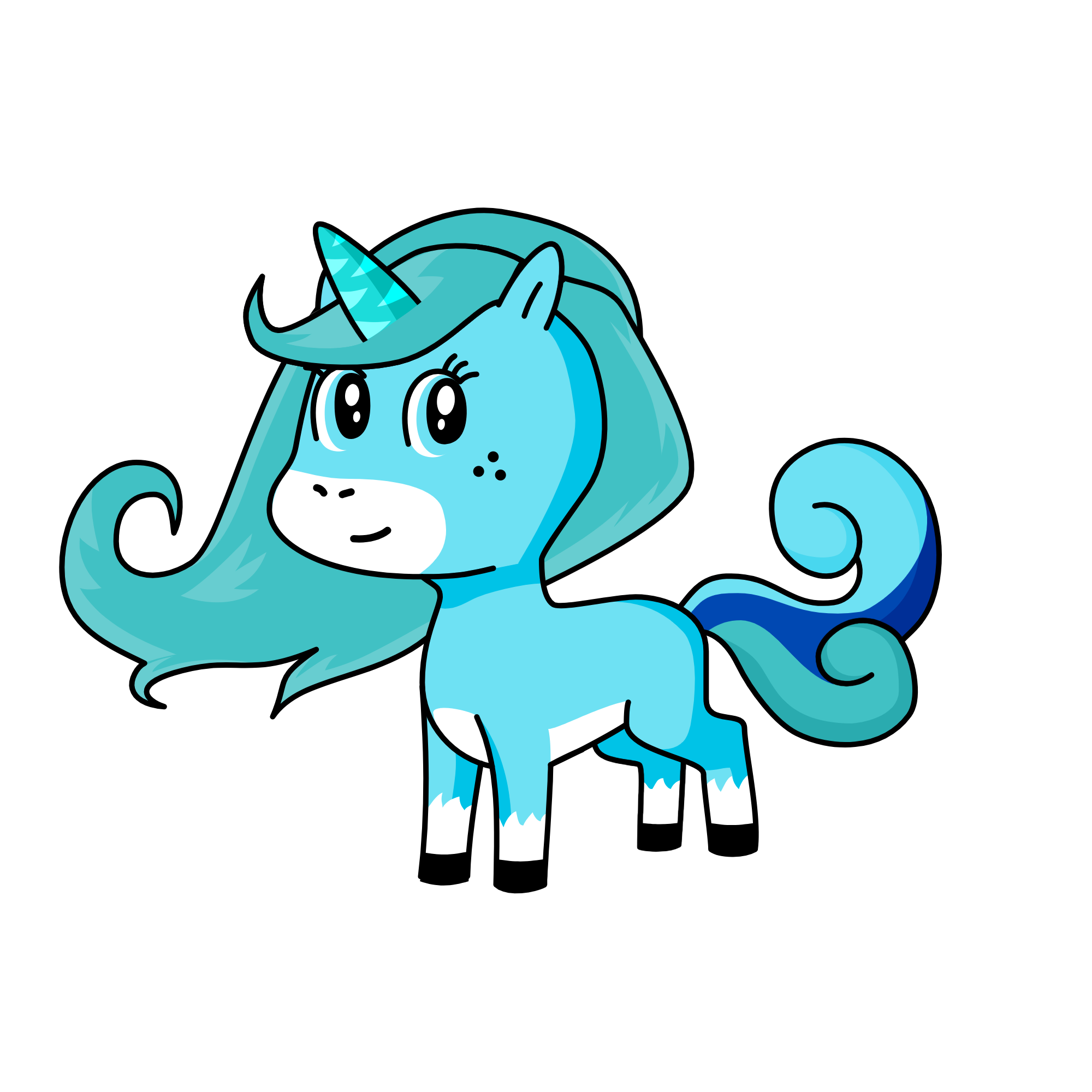 snowy, the unicorn
