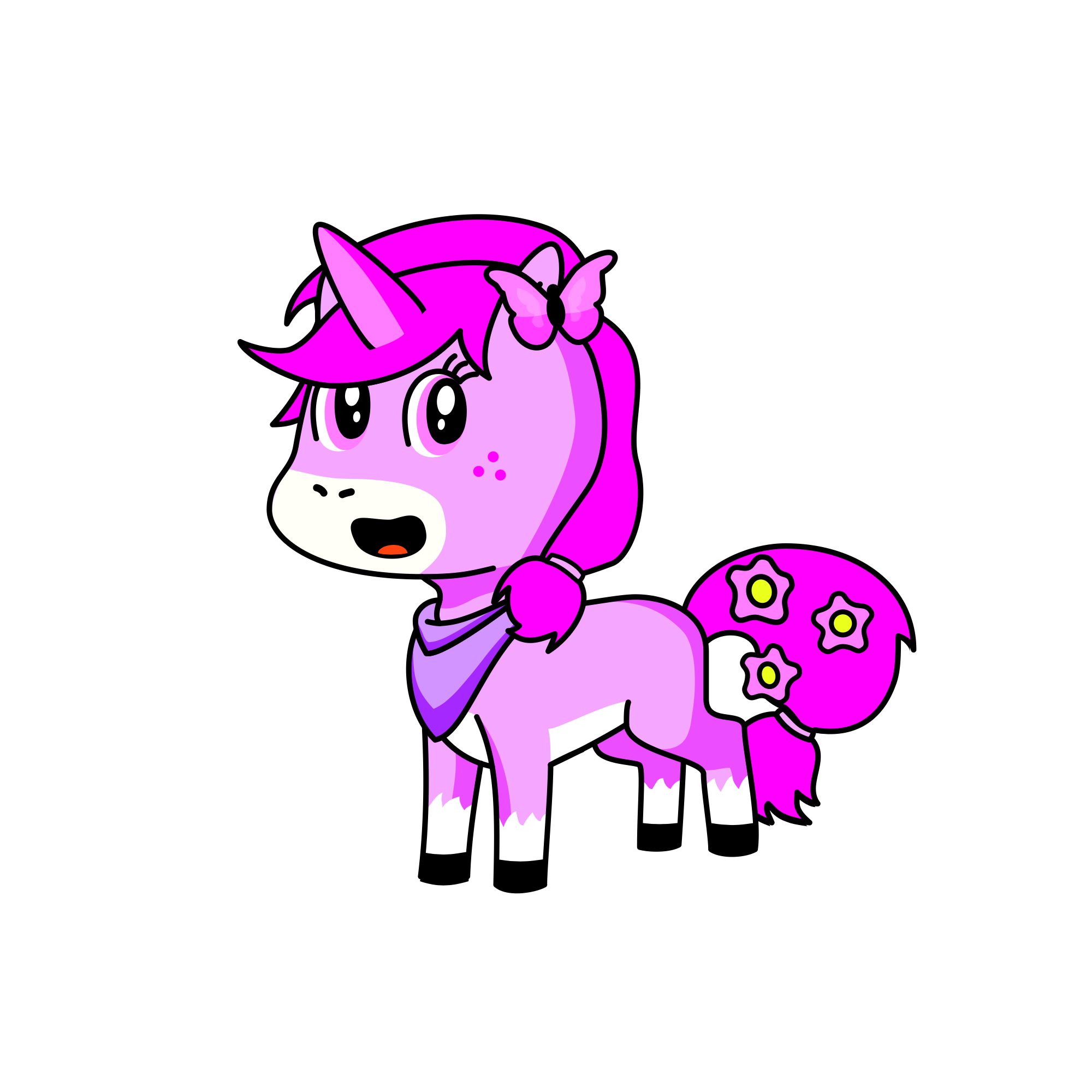 roses, the unicorn