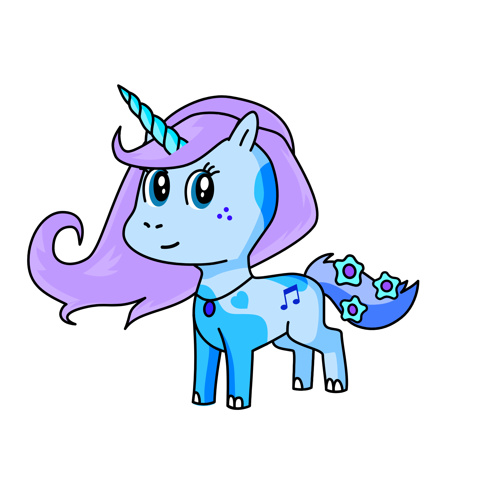 Crystal, the unicorn