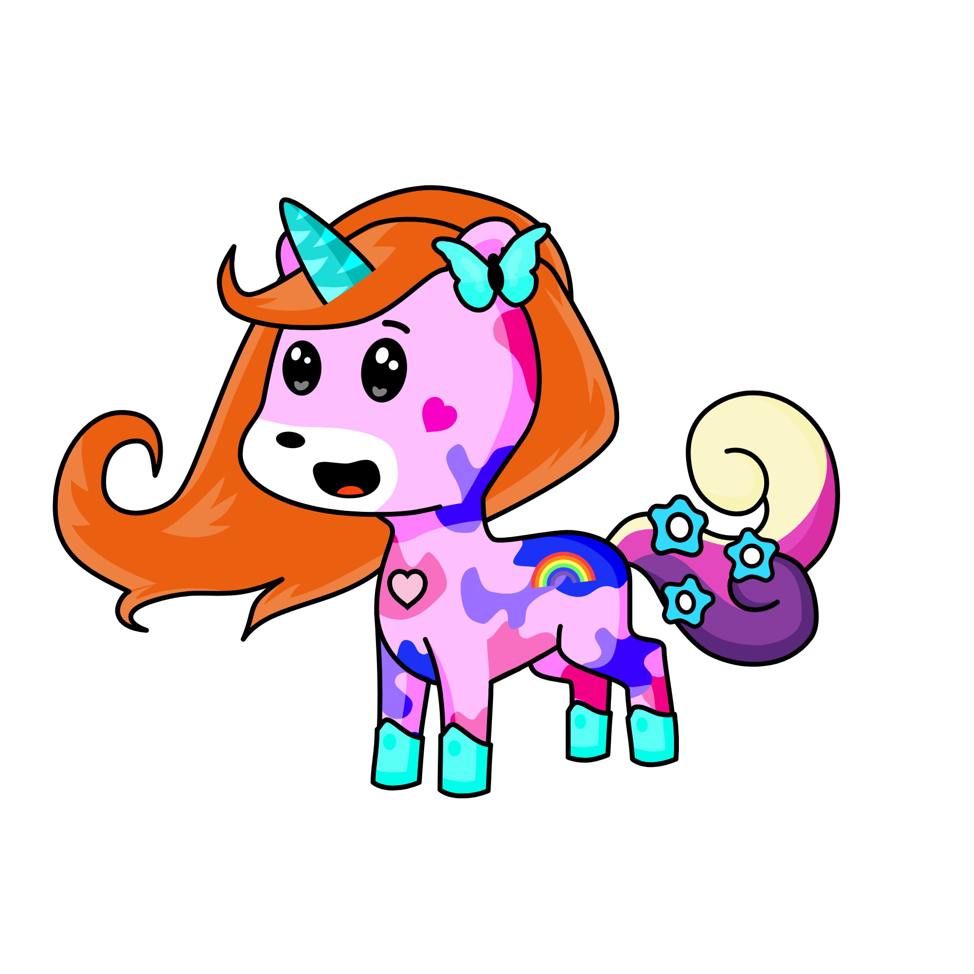 Love 1234, the unicorn