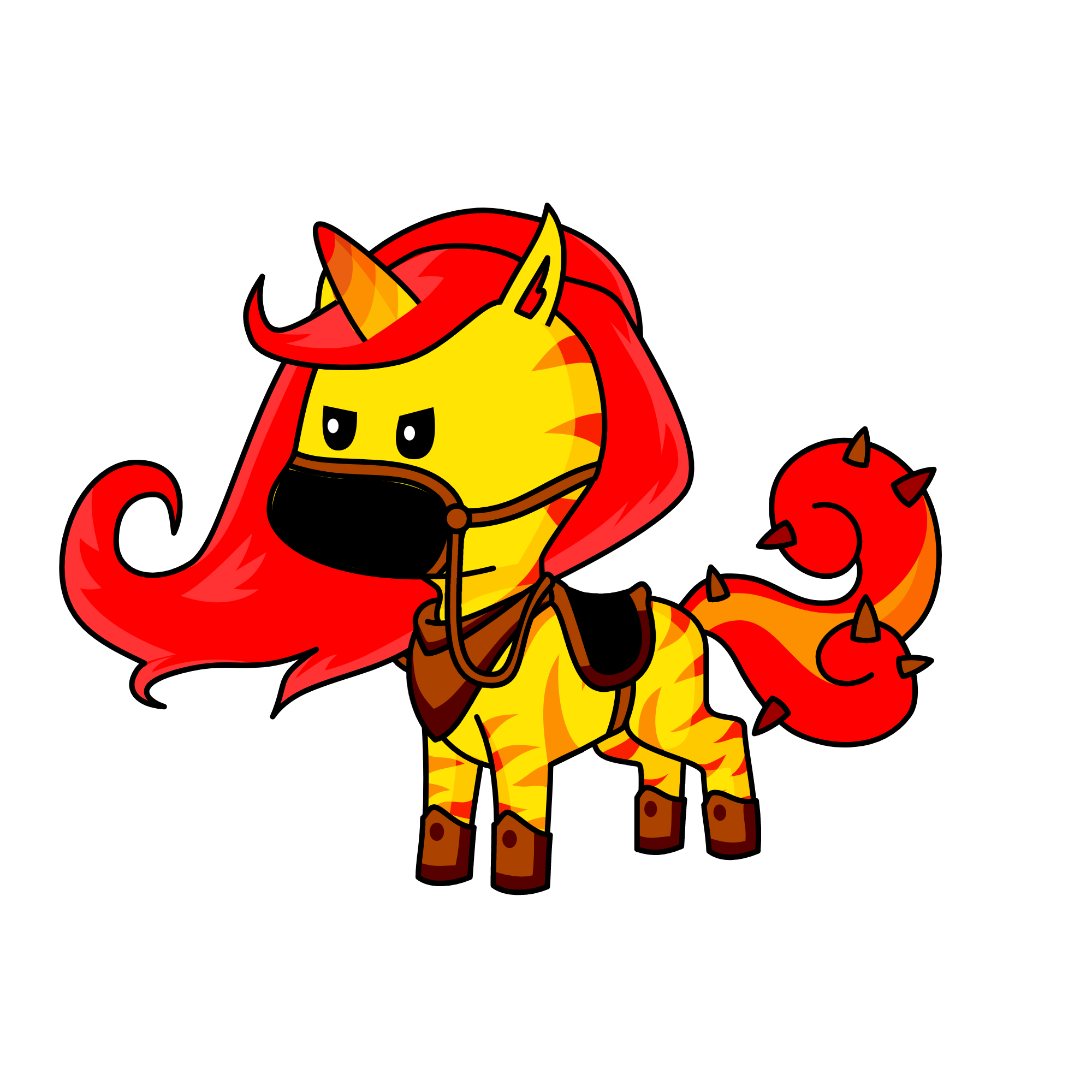Ruby Red, the unicorn