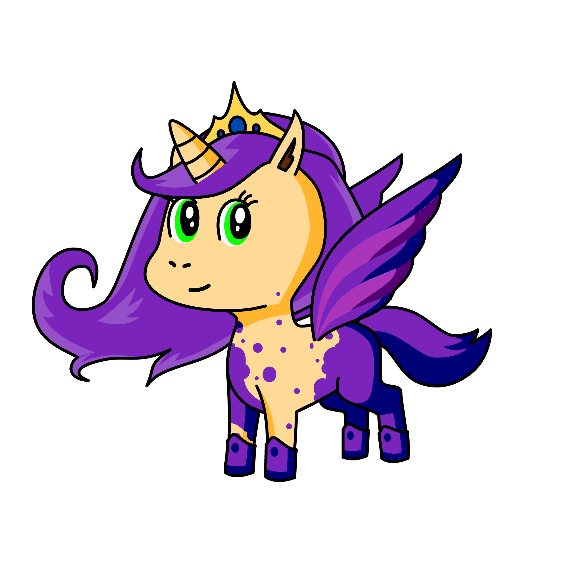 Queen Mal, the unicorn