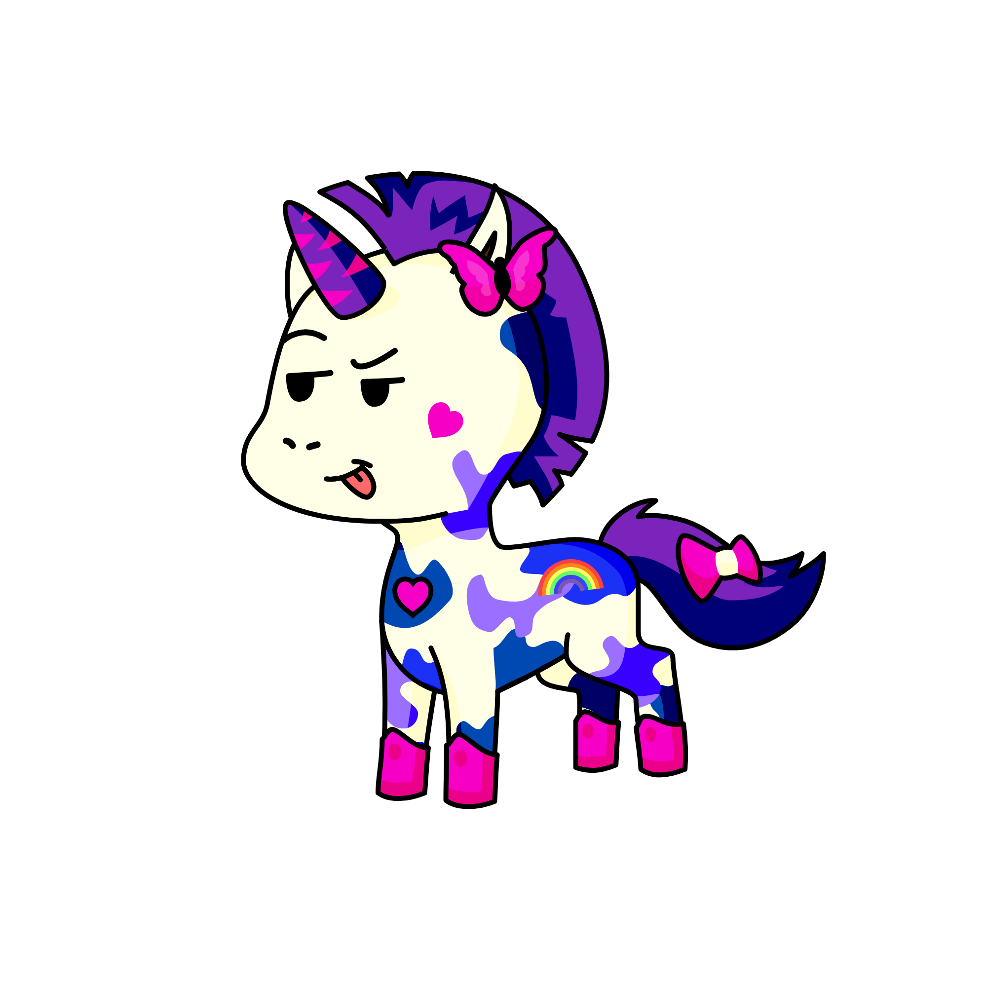 PipingPurpleCorn, the unicorn