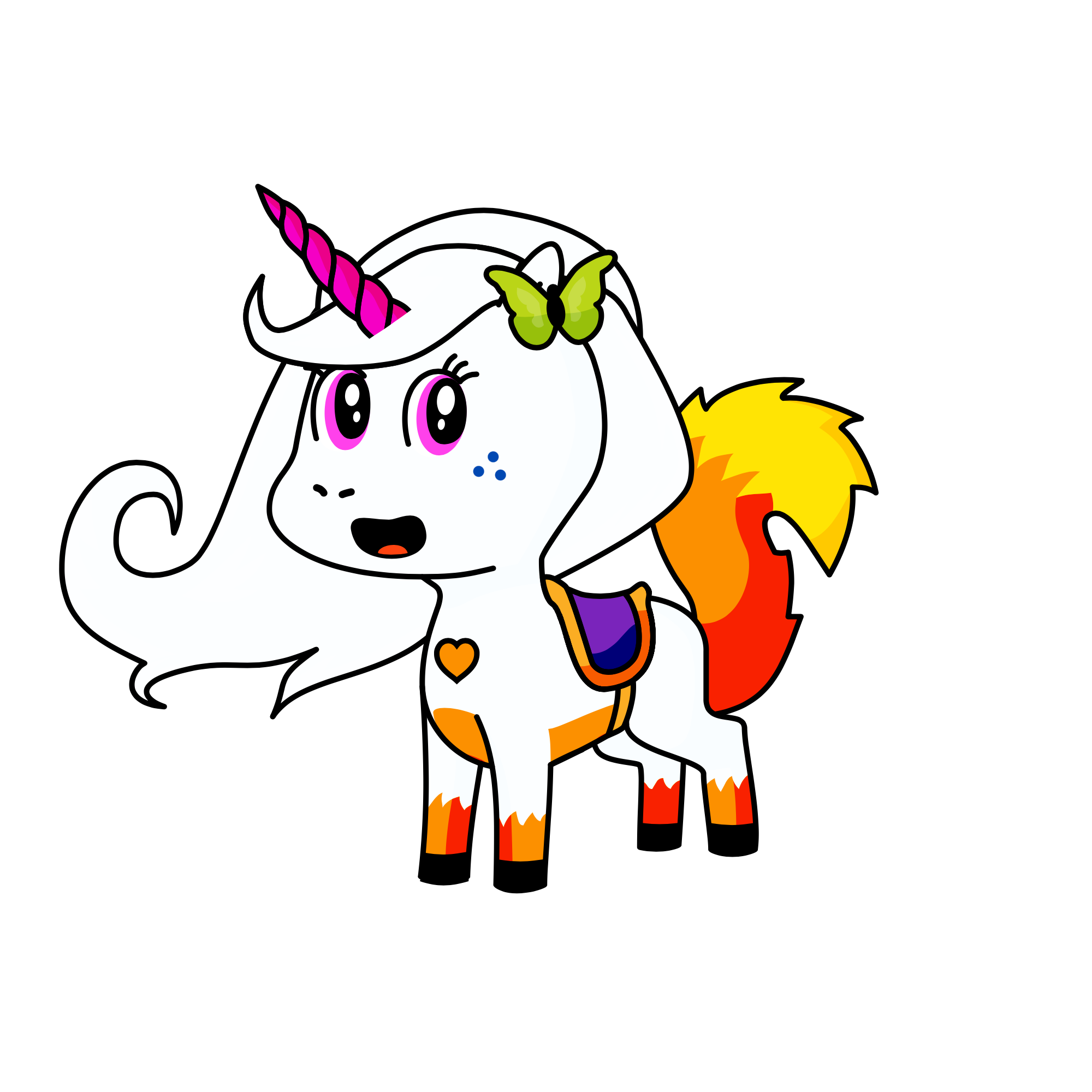 Glitter Sparkle, the unicorn