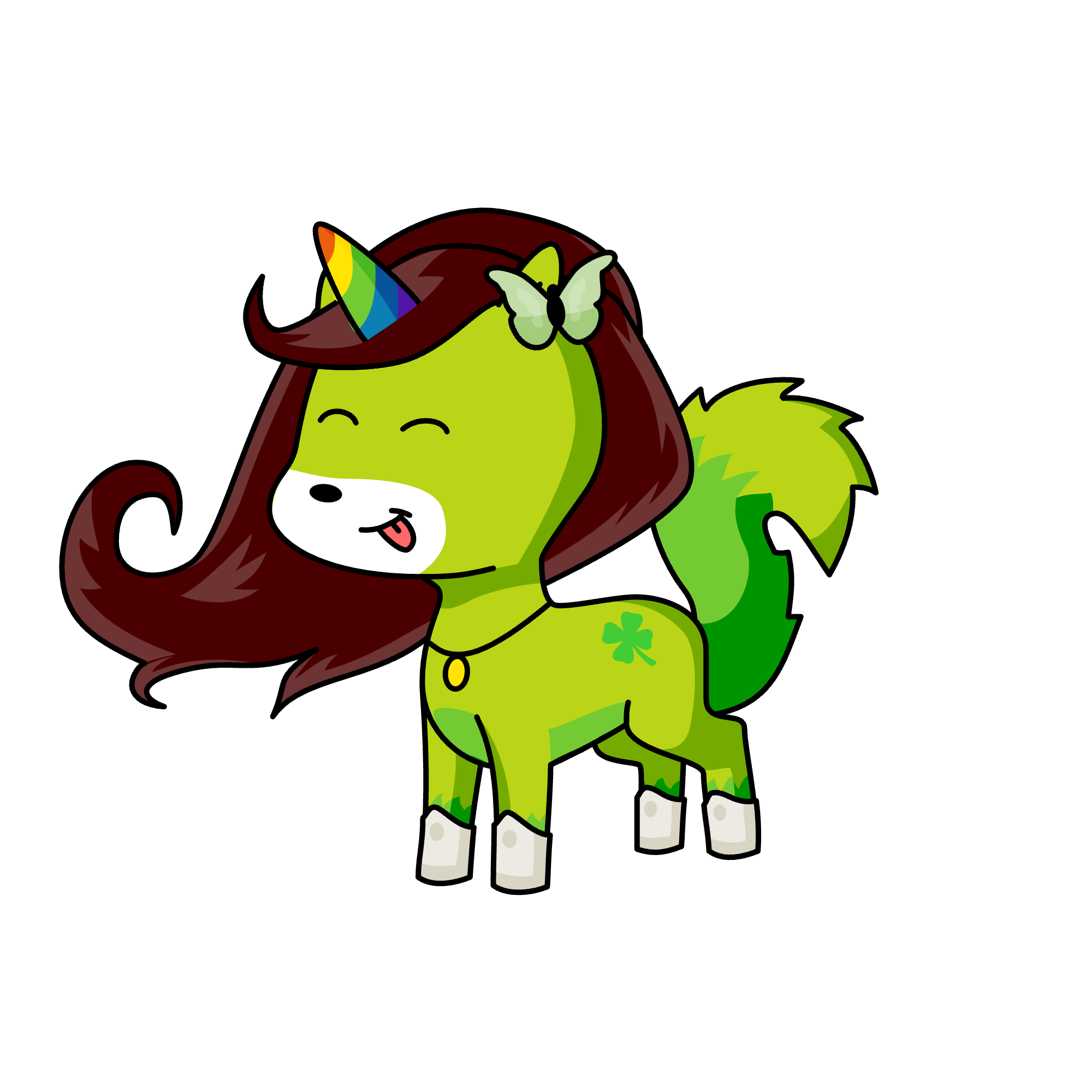 Clovie, the unicorn