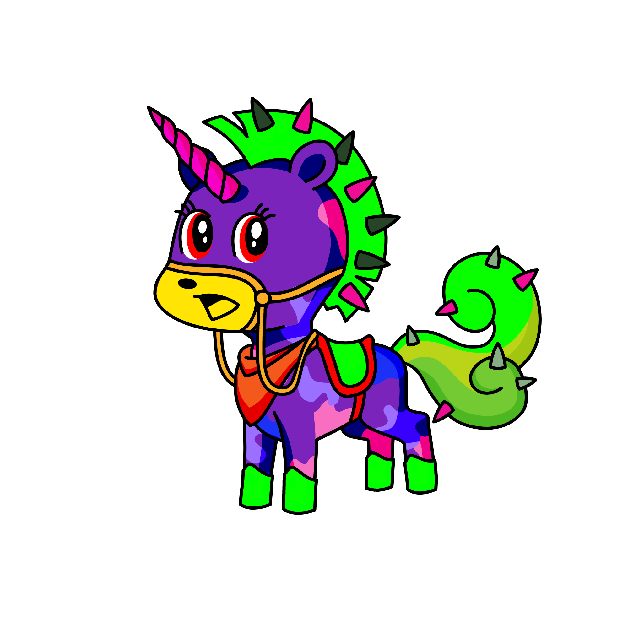 YOU KNEE CORN, the unicorn