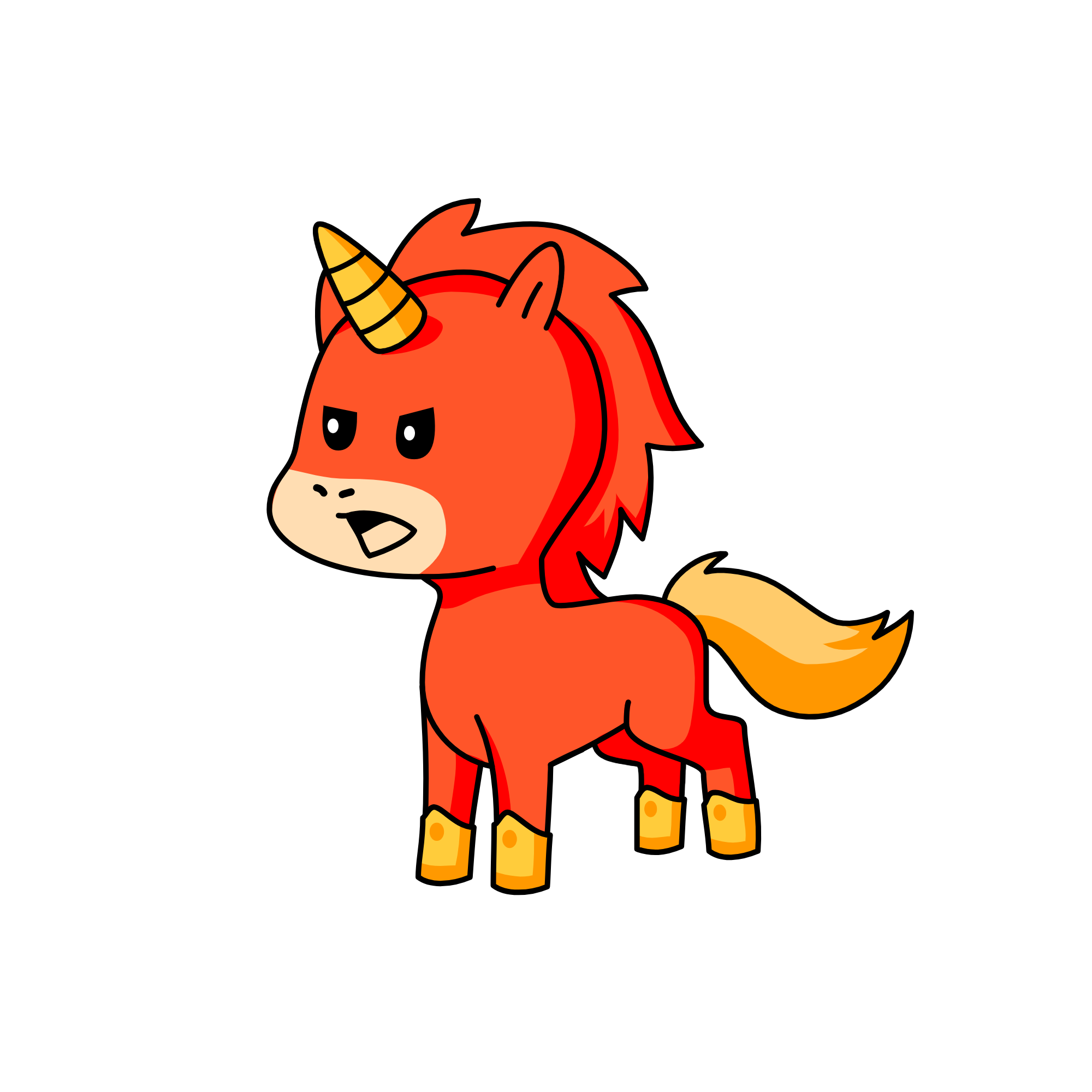 Angry Unikitty, the unicorn