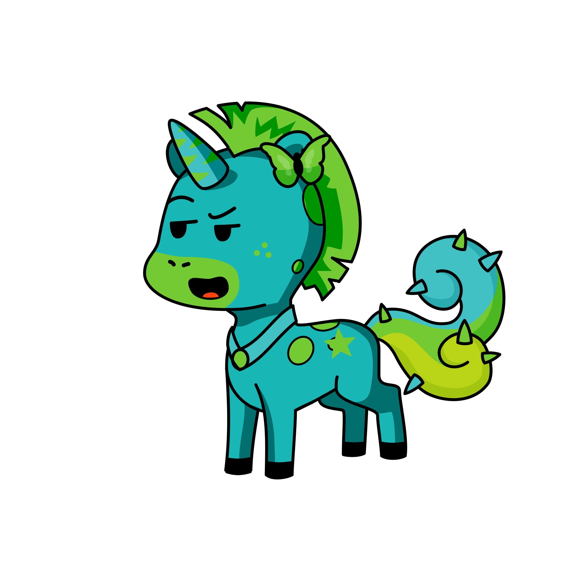 Mane, the unicorn