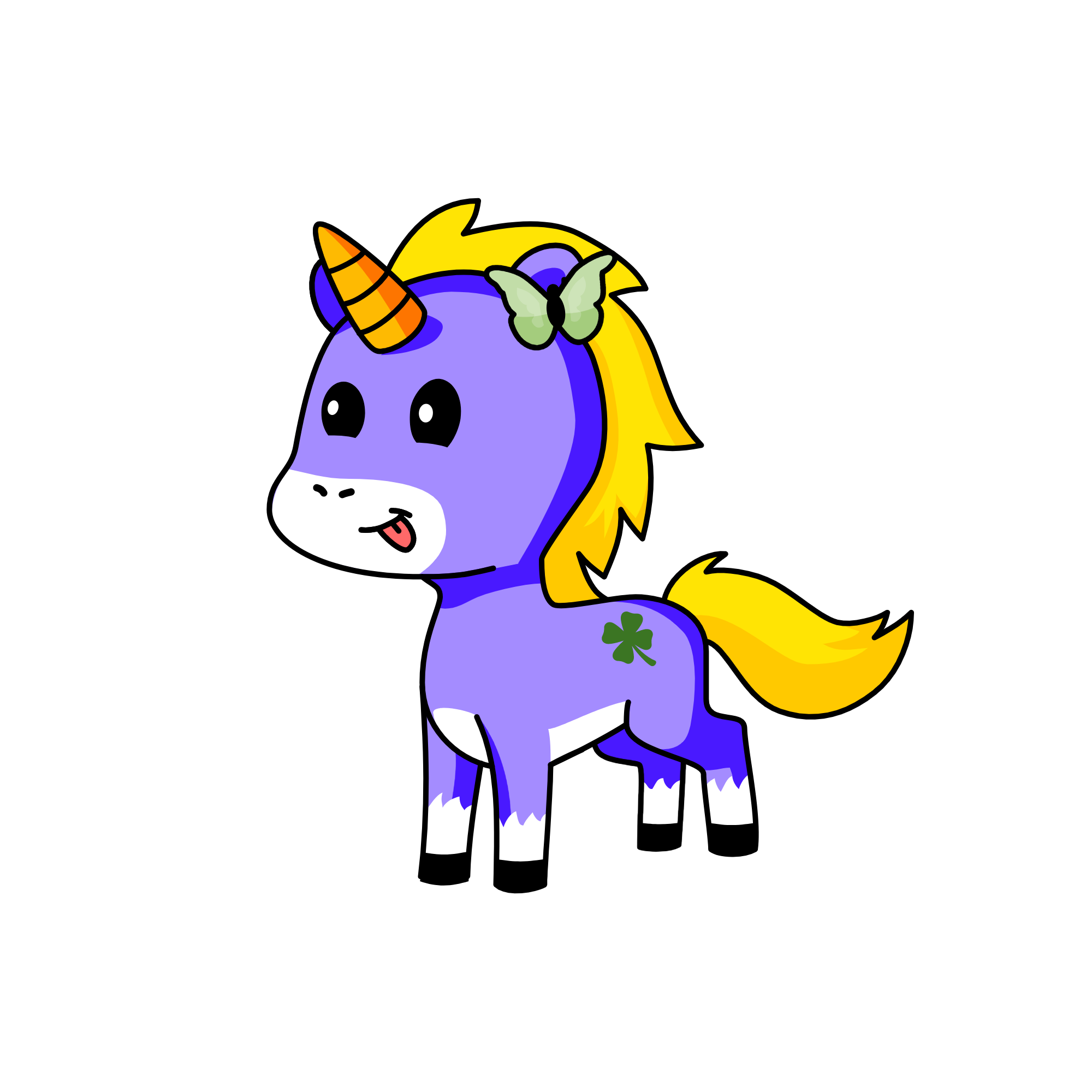 Lucky Clover, the unicorn