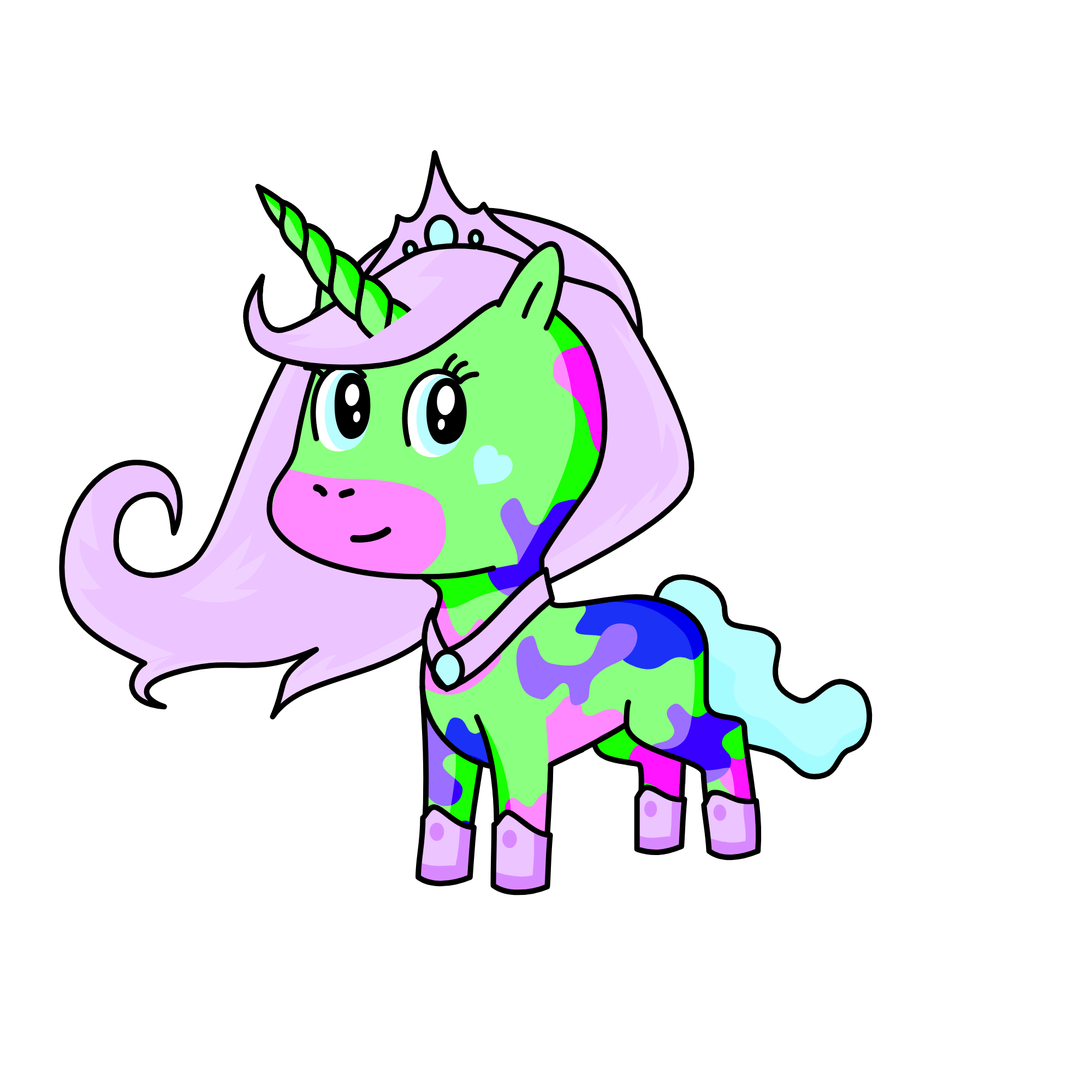 Tye Dye Sparkle , the unicorn