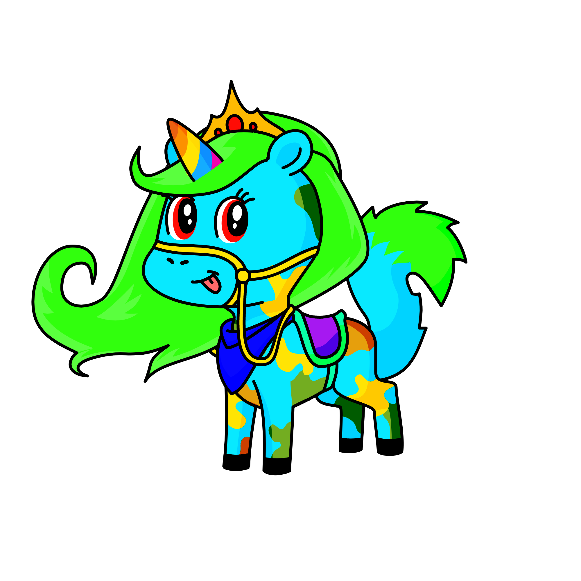 Princess Shimmer, the unicorn
