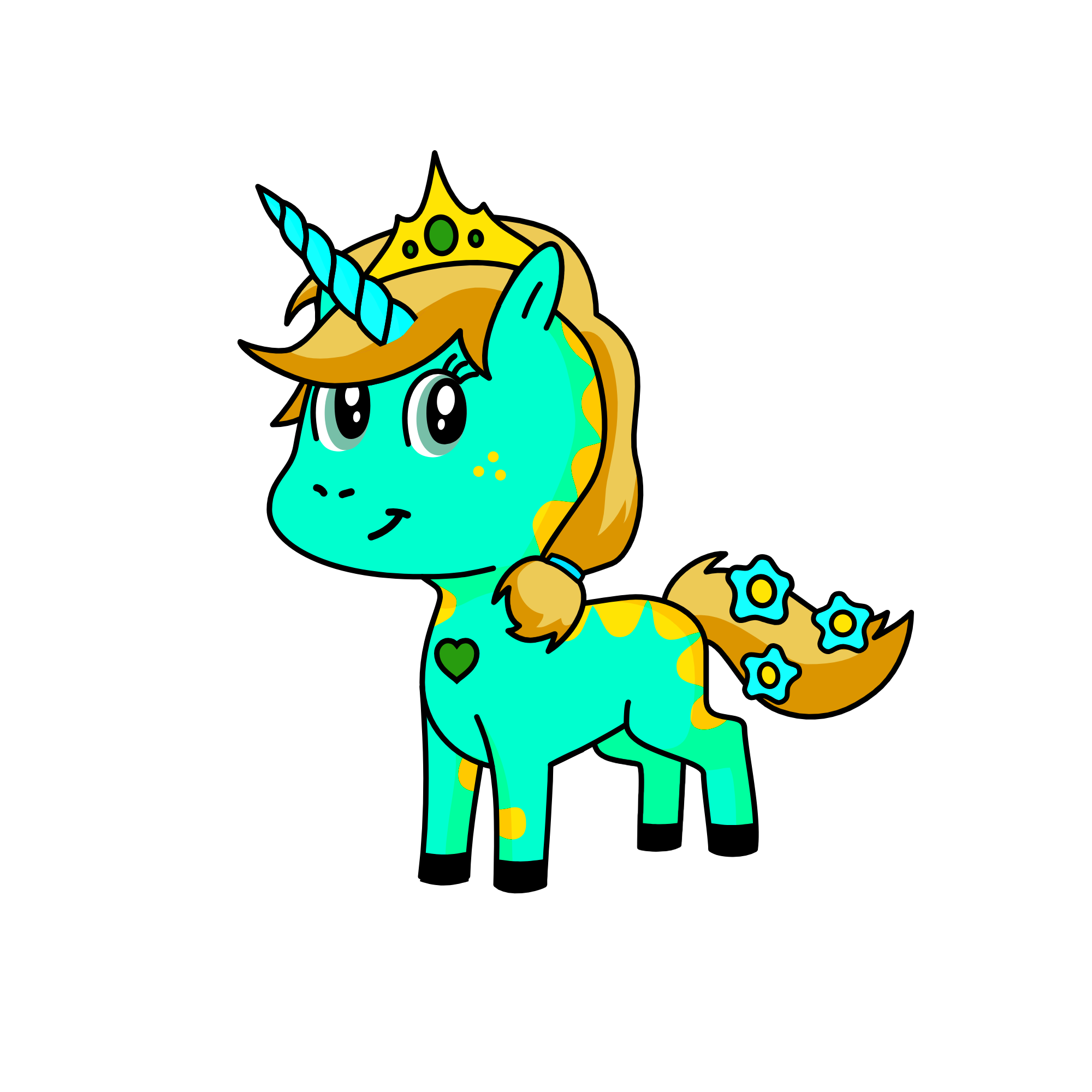 Evelina, the unicorn