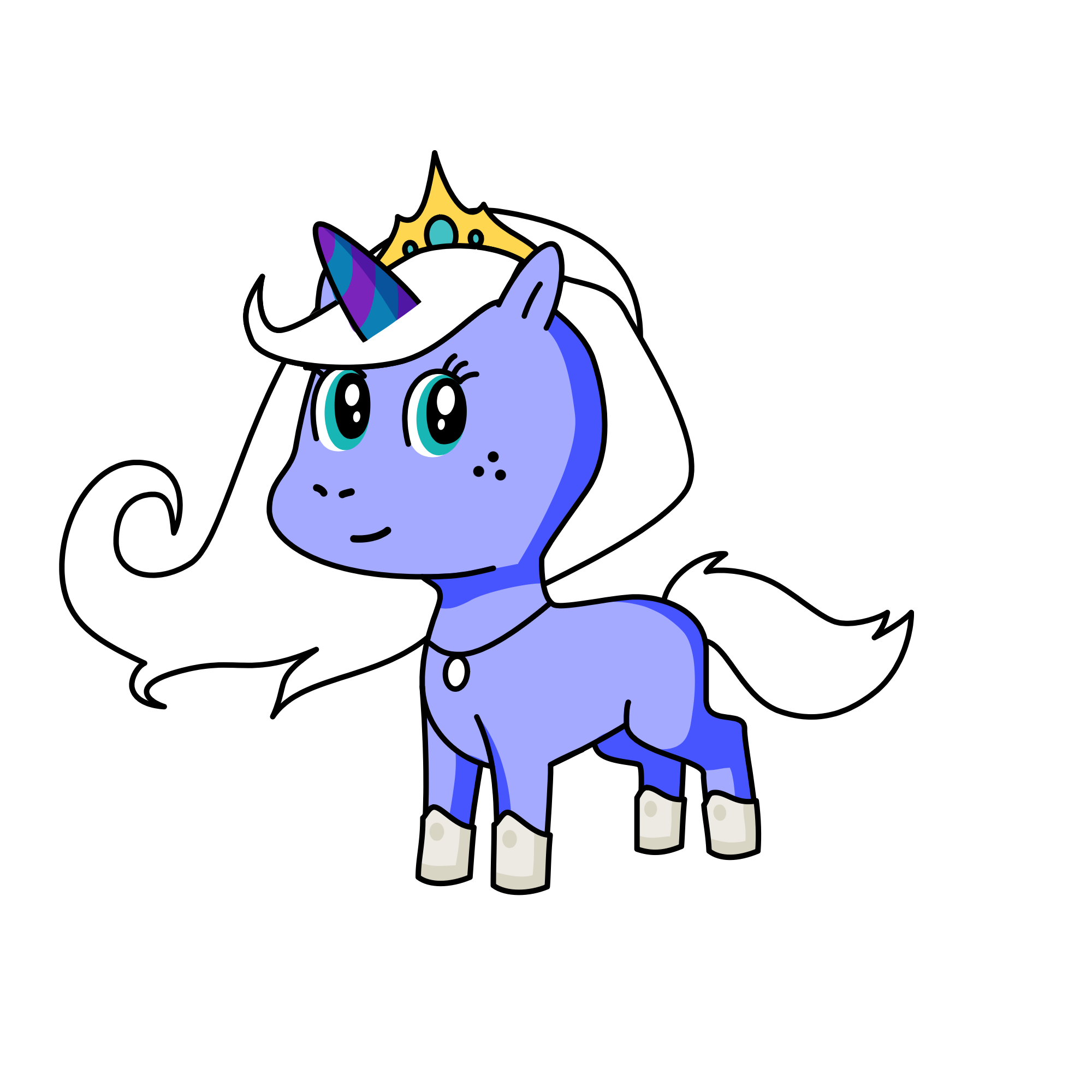Princess snowstorm , the unicorn