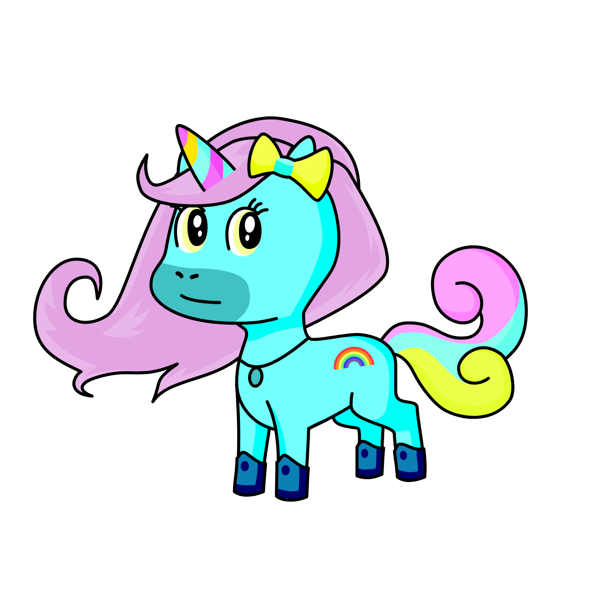 ranibow   caral   sake-7   baby  cakess, the unicorn