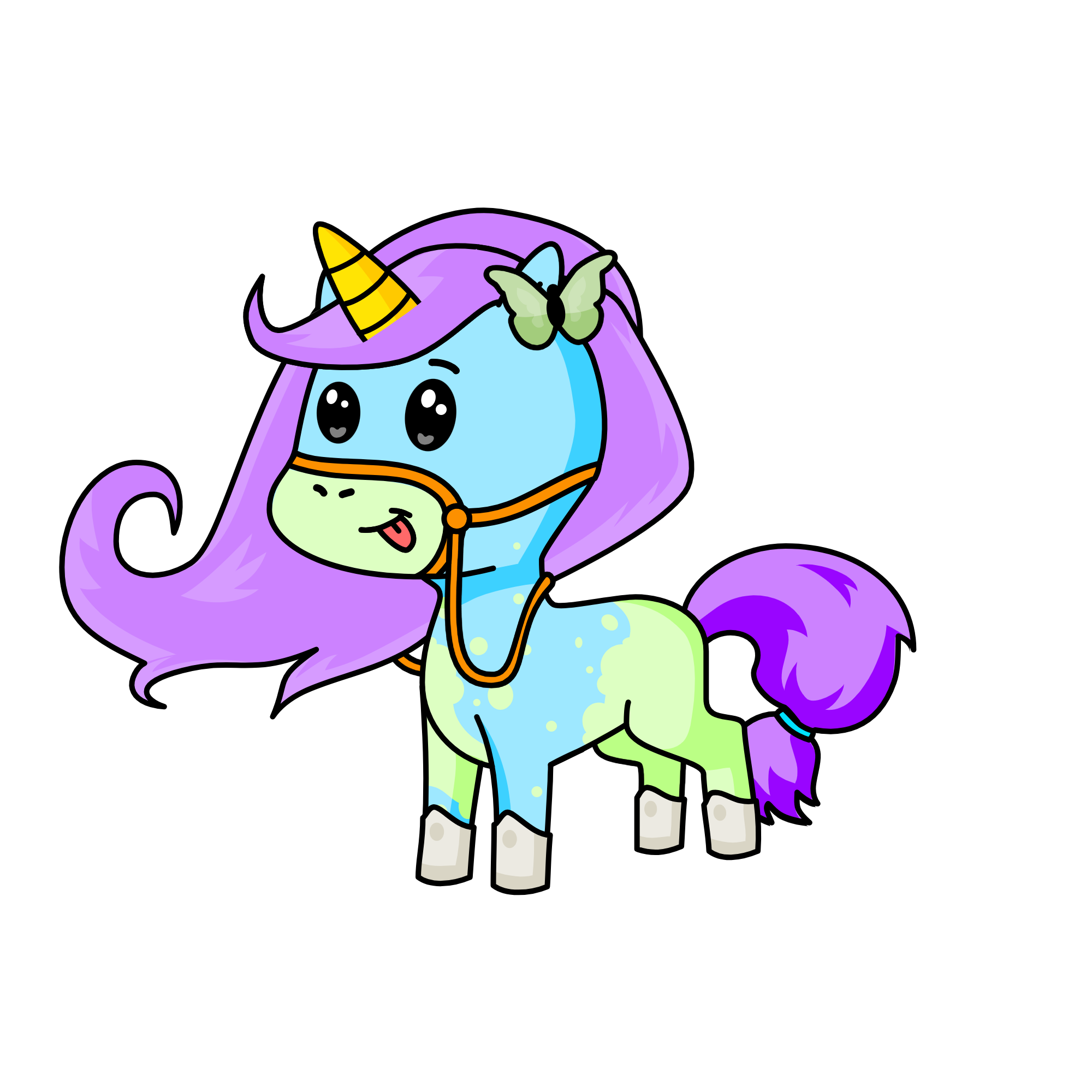 Pastel, the unicorn