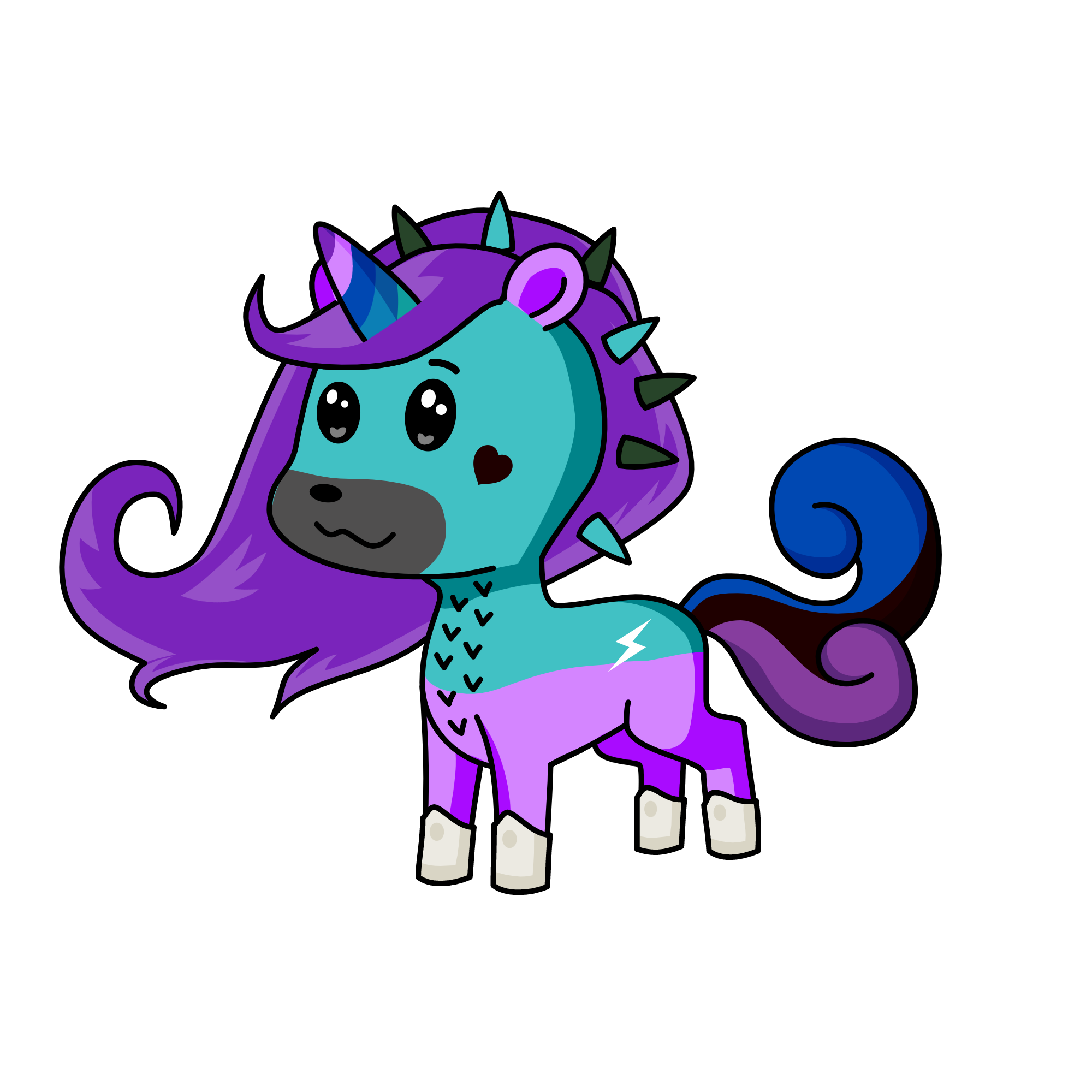 Spike, the unicorn