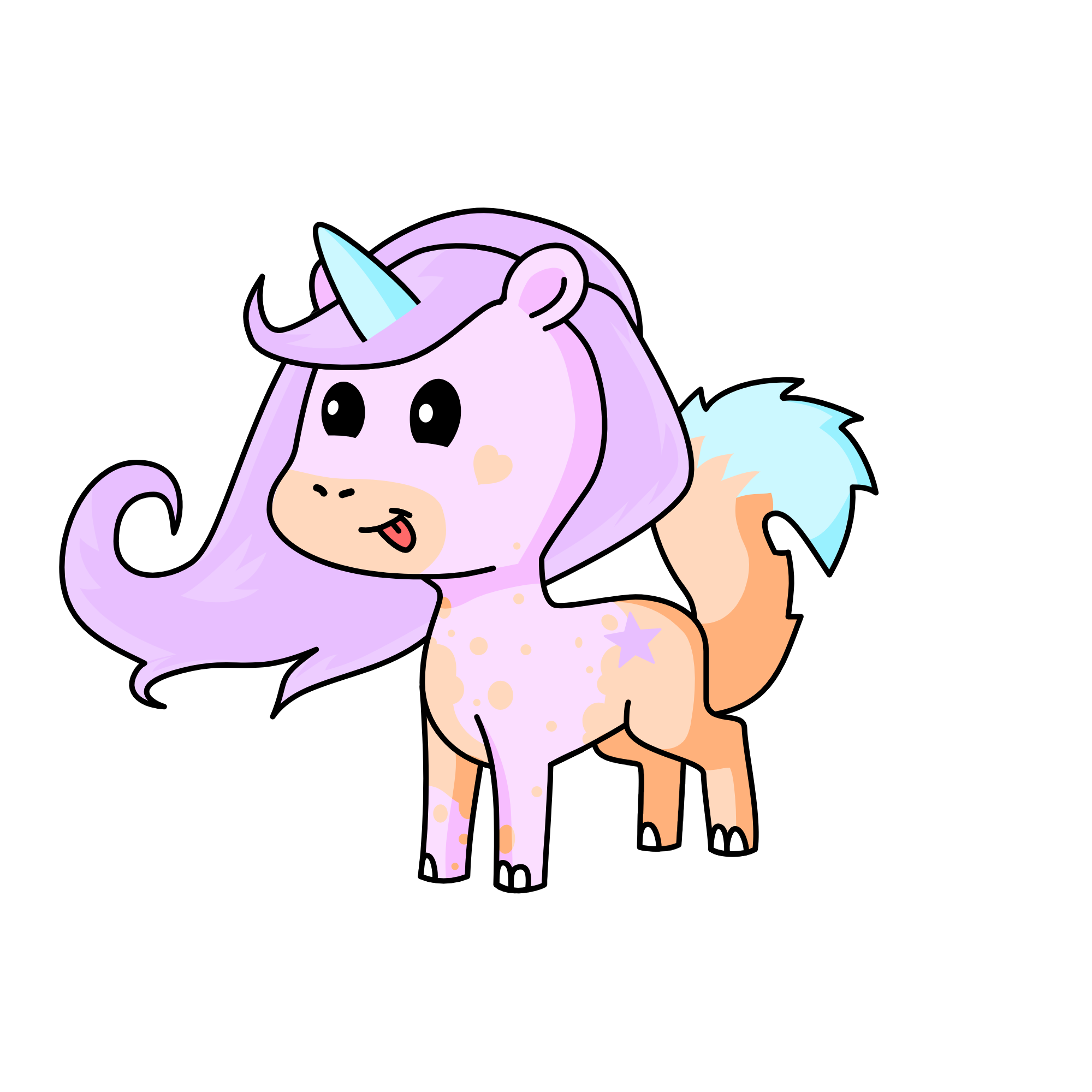 pastel, the unicorn