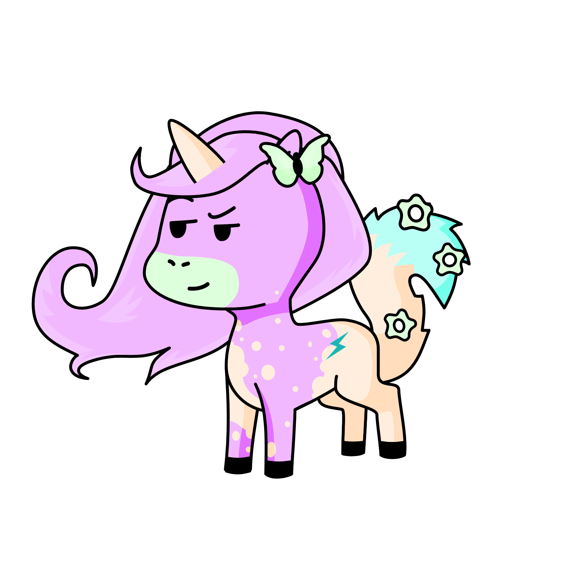 saddd, the unicorn