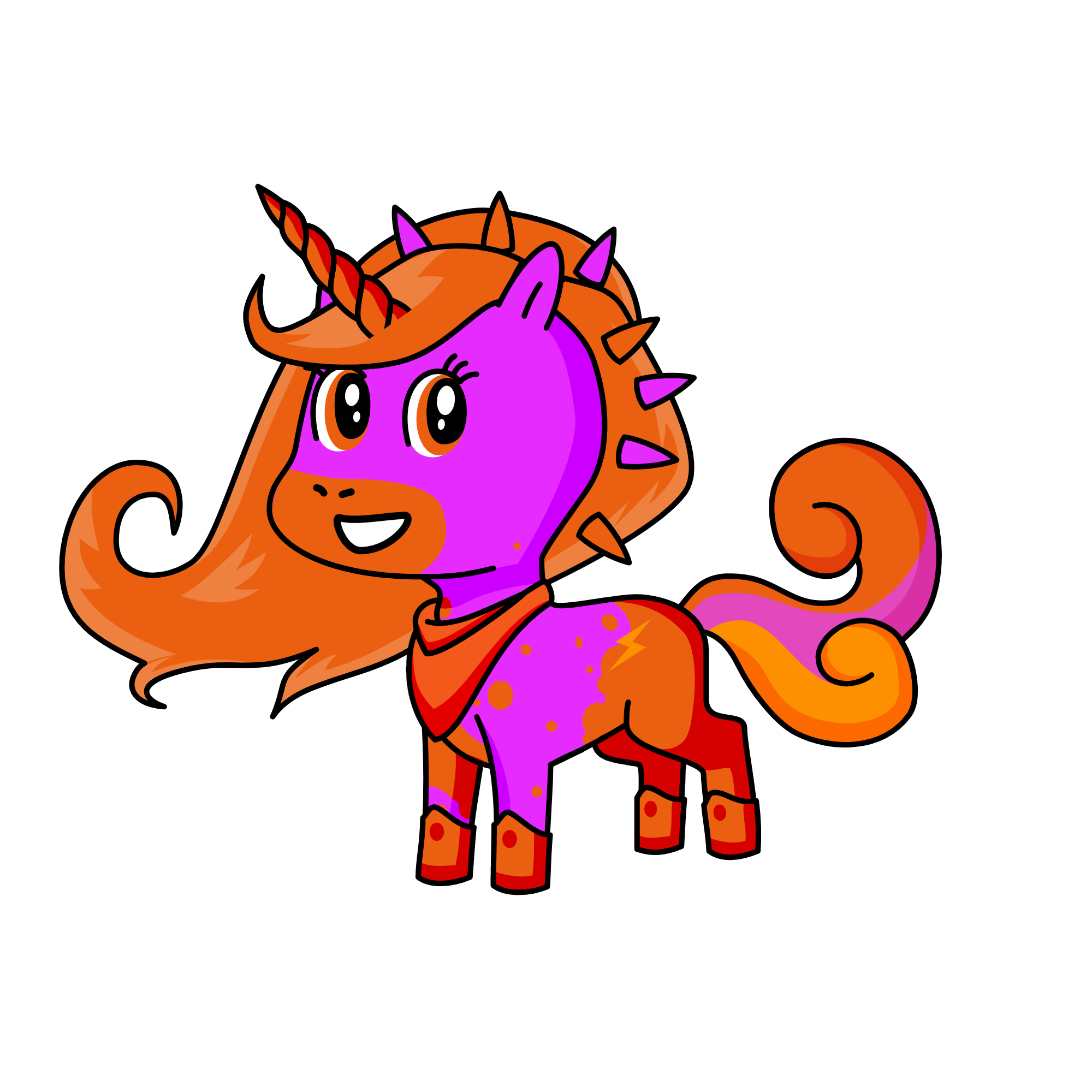 Lava, the unicorn