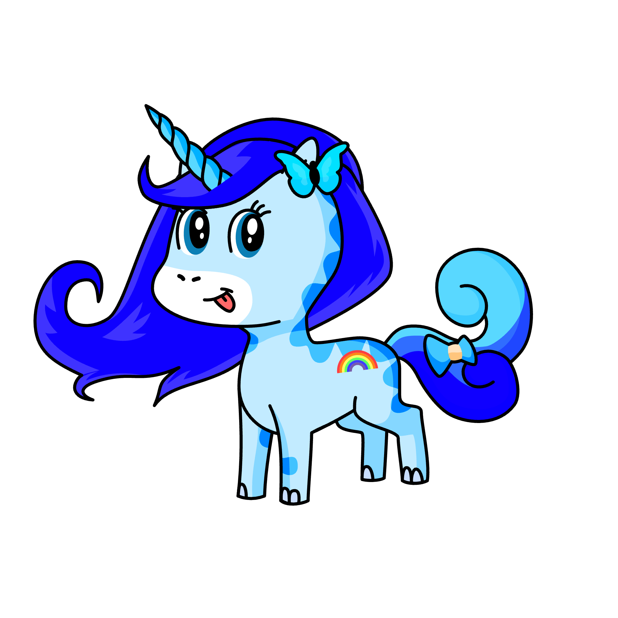 bluey, the unicorn