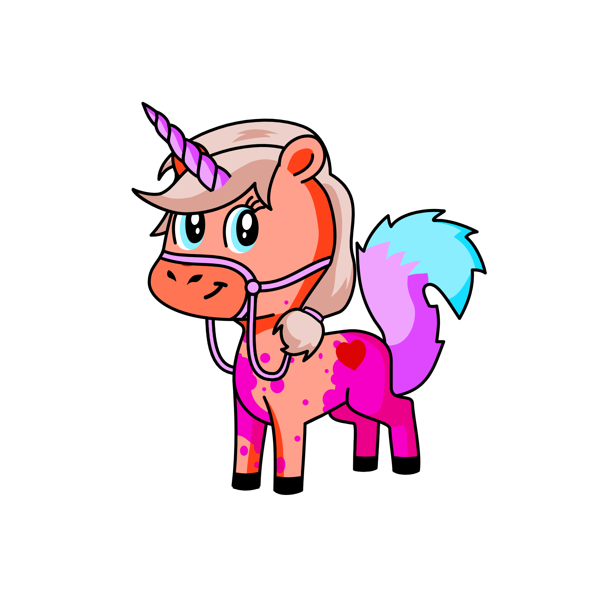 Red Rainbow Dash , the unicorn