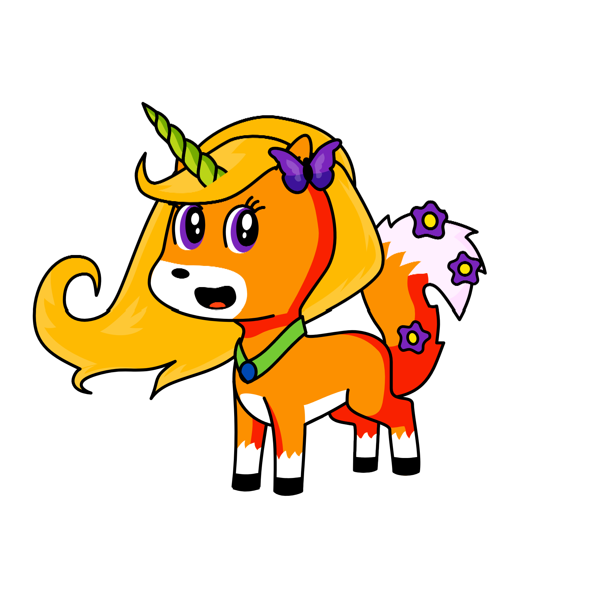 Foxy, the unicorn